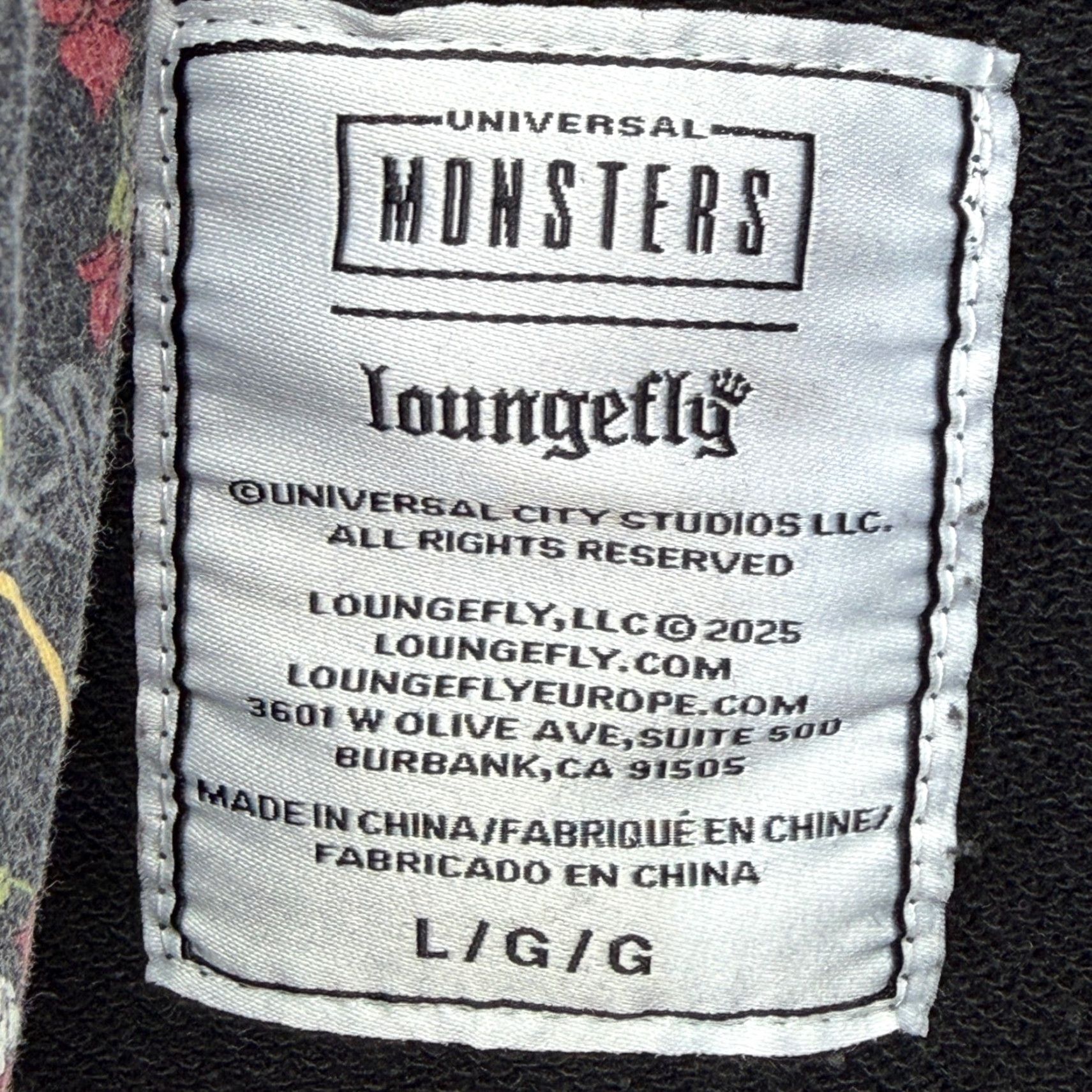 Vintage Loungefly Frankenstein Bride of Frankenstein Split Hoodie Black Grey Large Size US L / EU 52-54 / 3 - 5 Thumbnail