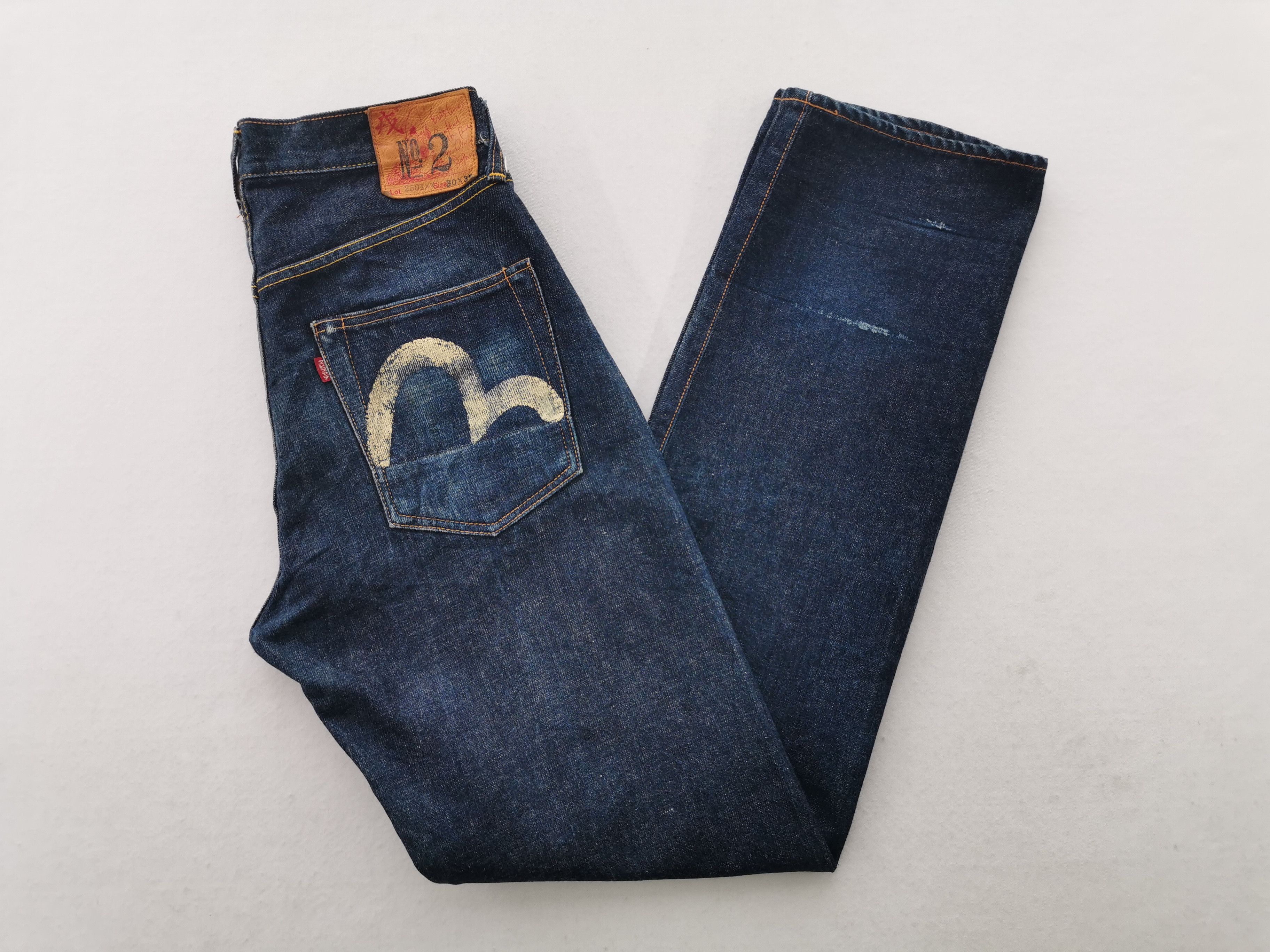 Japanese Brand Vintage 90s Evis Lot 2601 Selvedge Seagull Denim Size 29 Size US 29 - 5 Thumbnail