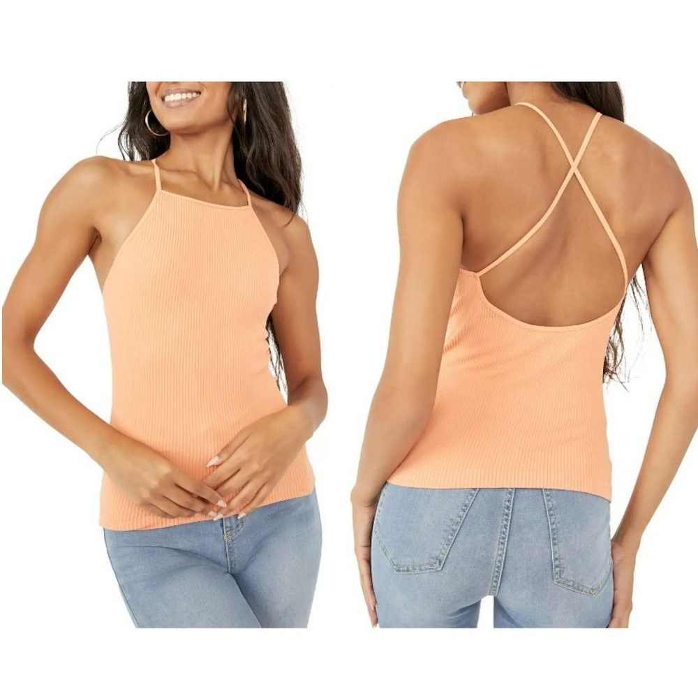 Free People New Free People Intimately Mmkay Seamless Orange Tank SIze Size M / US 6-8 / IT 42-44 - 1 Thumbnail