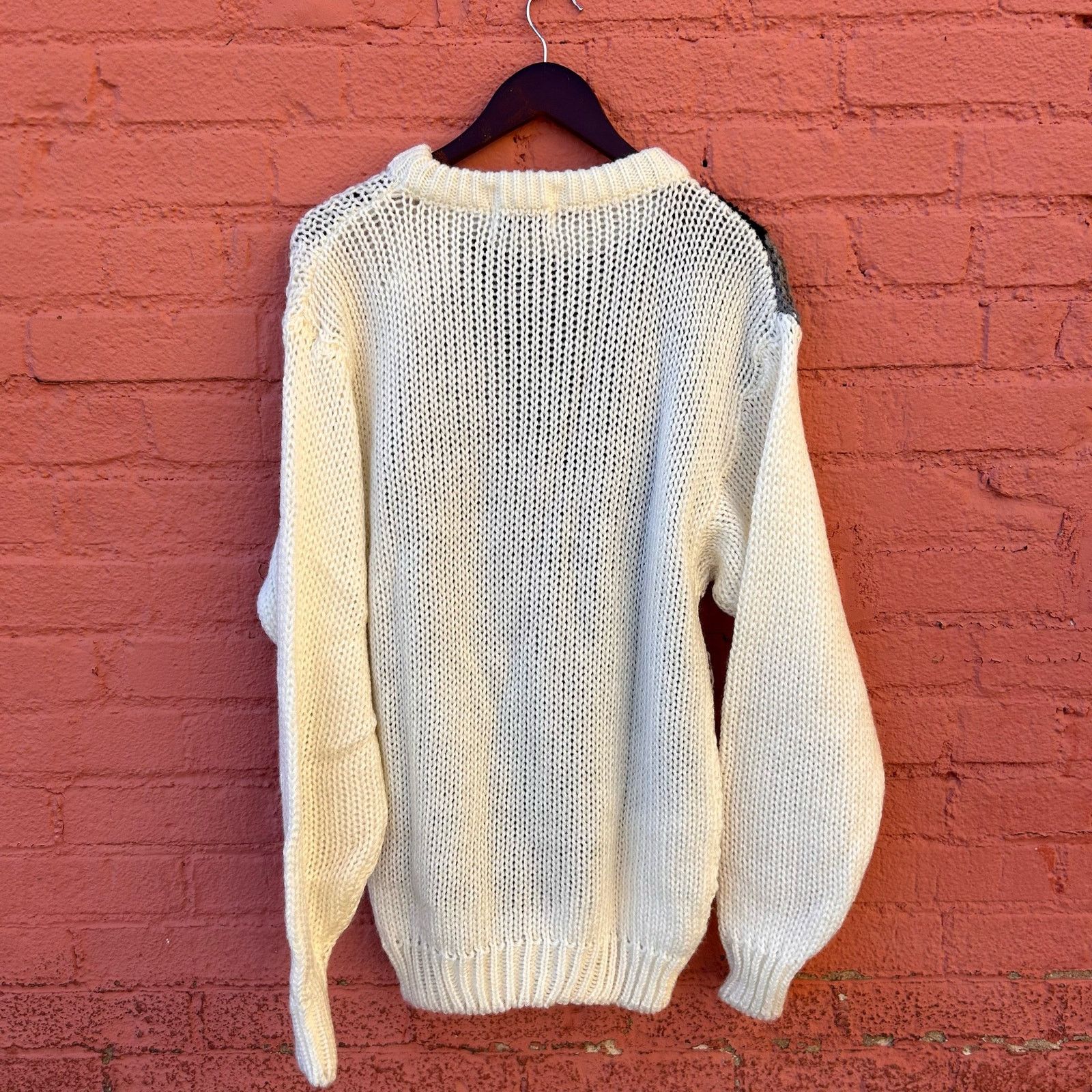 Vintage Vintage 90s Geometric Knitted Sweater Size Large Size US L / EU 52-54 / 3 - 2 Thumbnail
