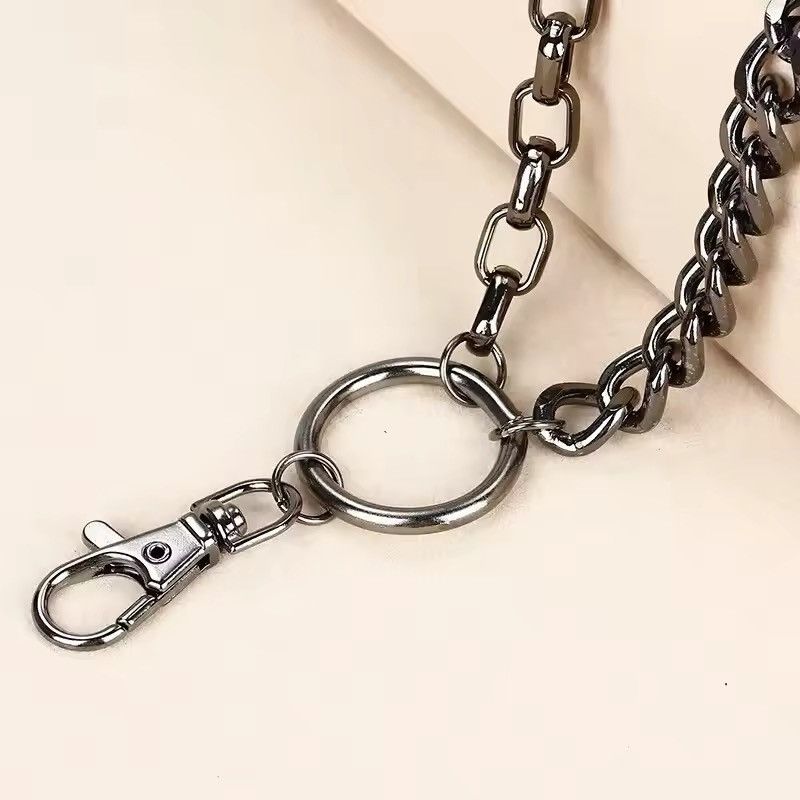 Jewelry Punk Spike Double Pant Chains Size ONE SIZE - 6 Thumbnail