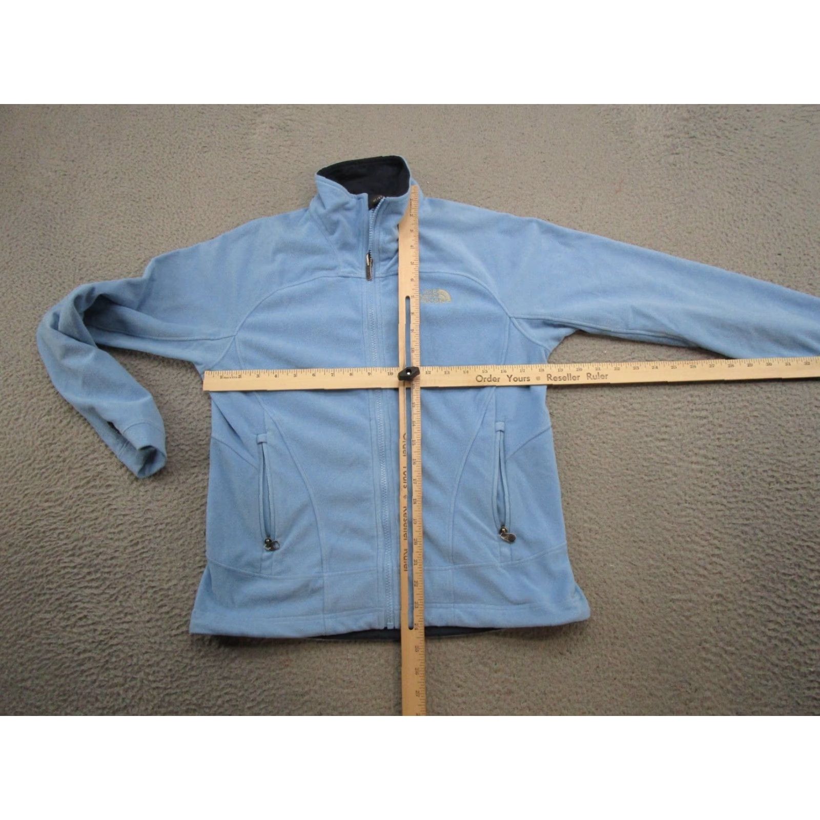 The North Face The North Face Lightweight Blue Fleece Women's Jacket Size S Full Zip Jacket Casual Winter Spring Fall Wind-Resistant Womens Size S / US 4 / IT 40 - 5 Thumbnail