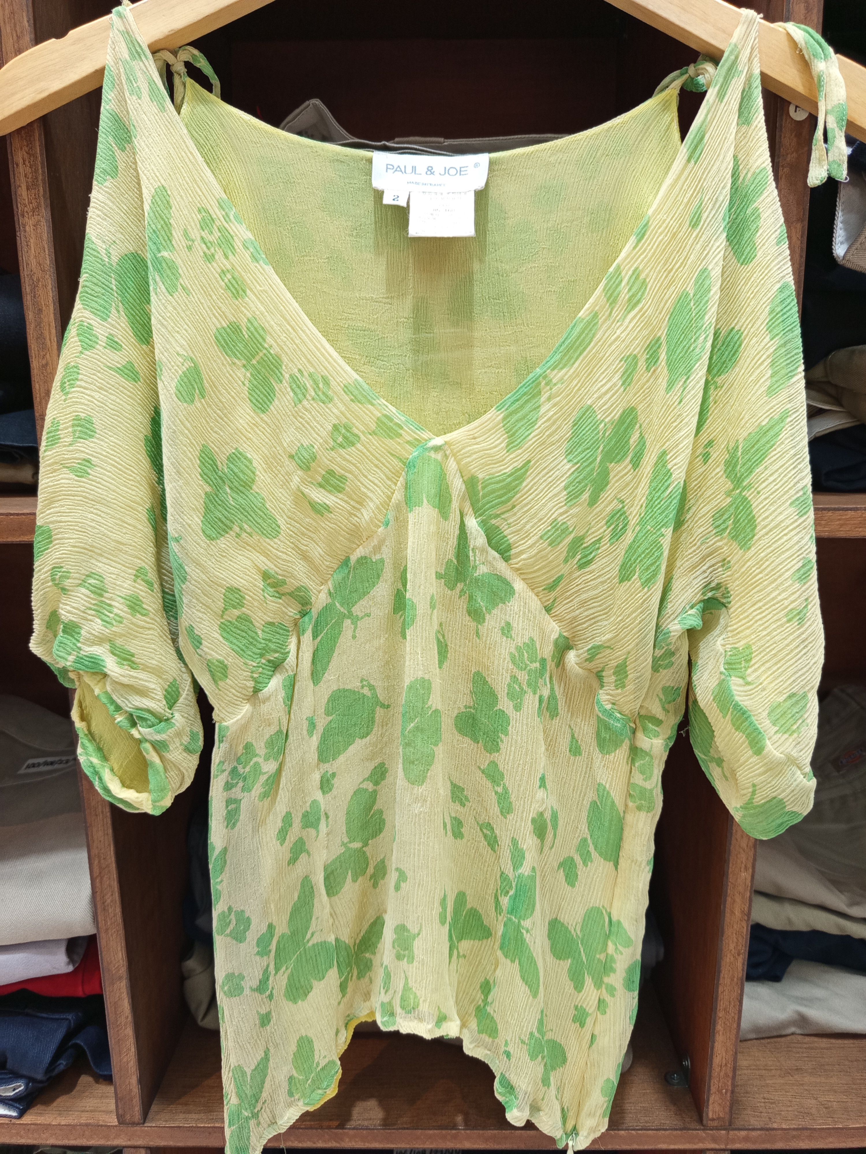 Paul & Joe Paul & Joe Butterfly Print Silk Blouse Made in France Size M / US 6-8 / IT 42-44 - 1 Thumbnail