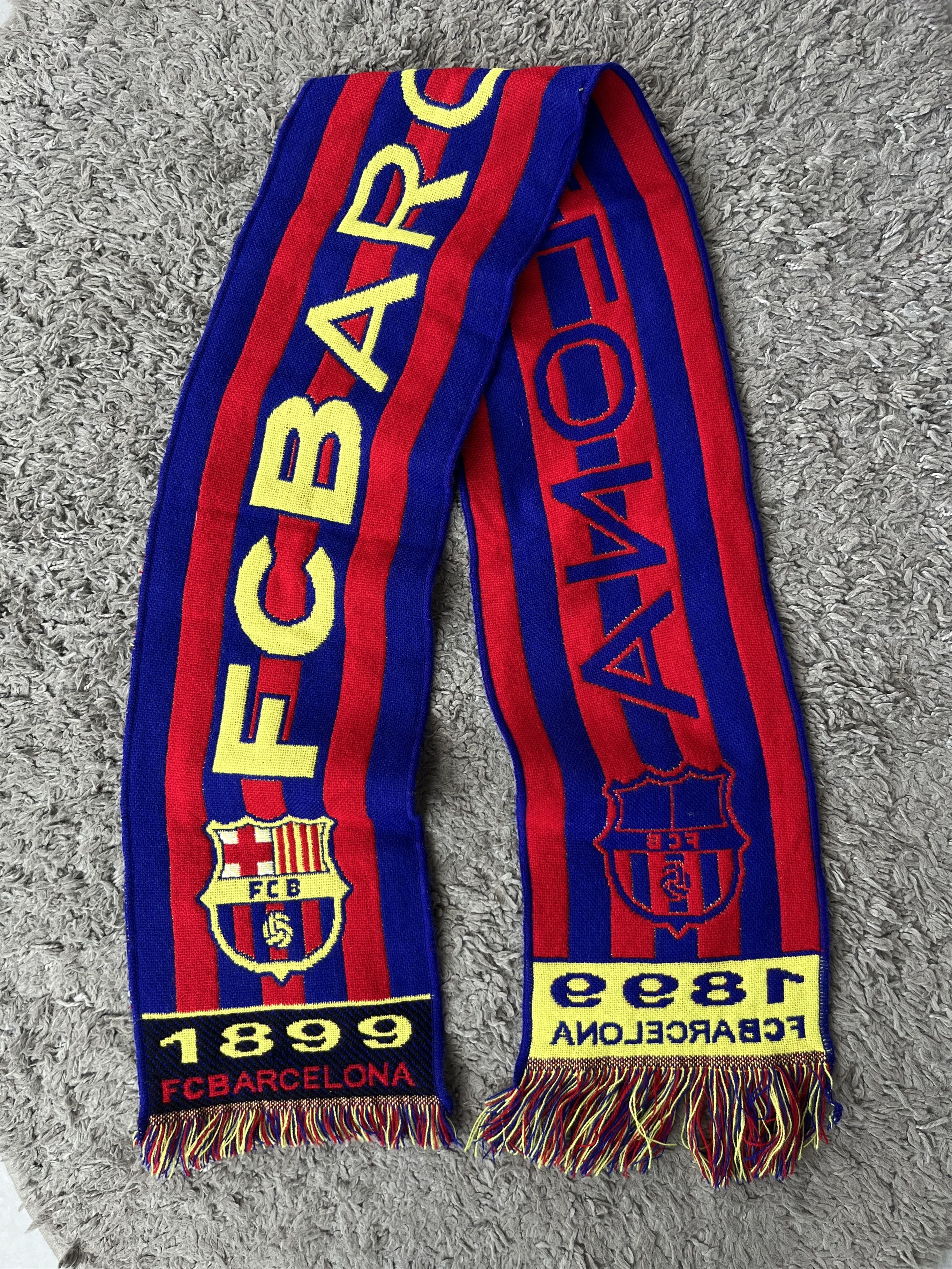 Custo Barcelona FC BARCELONA Vintage Fan Scarf Muffler Soccer Football Size ONE SIZE - 1 Thumbnail
