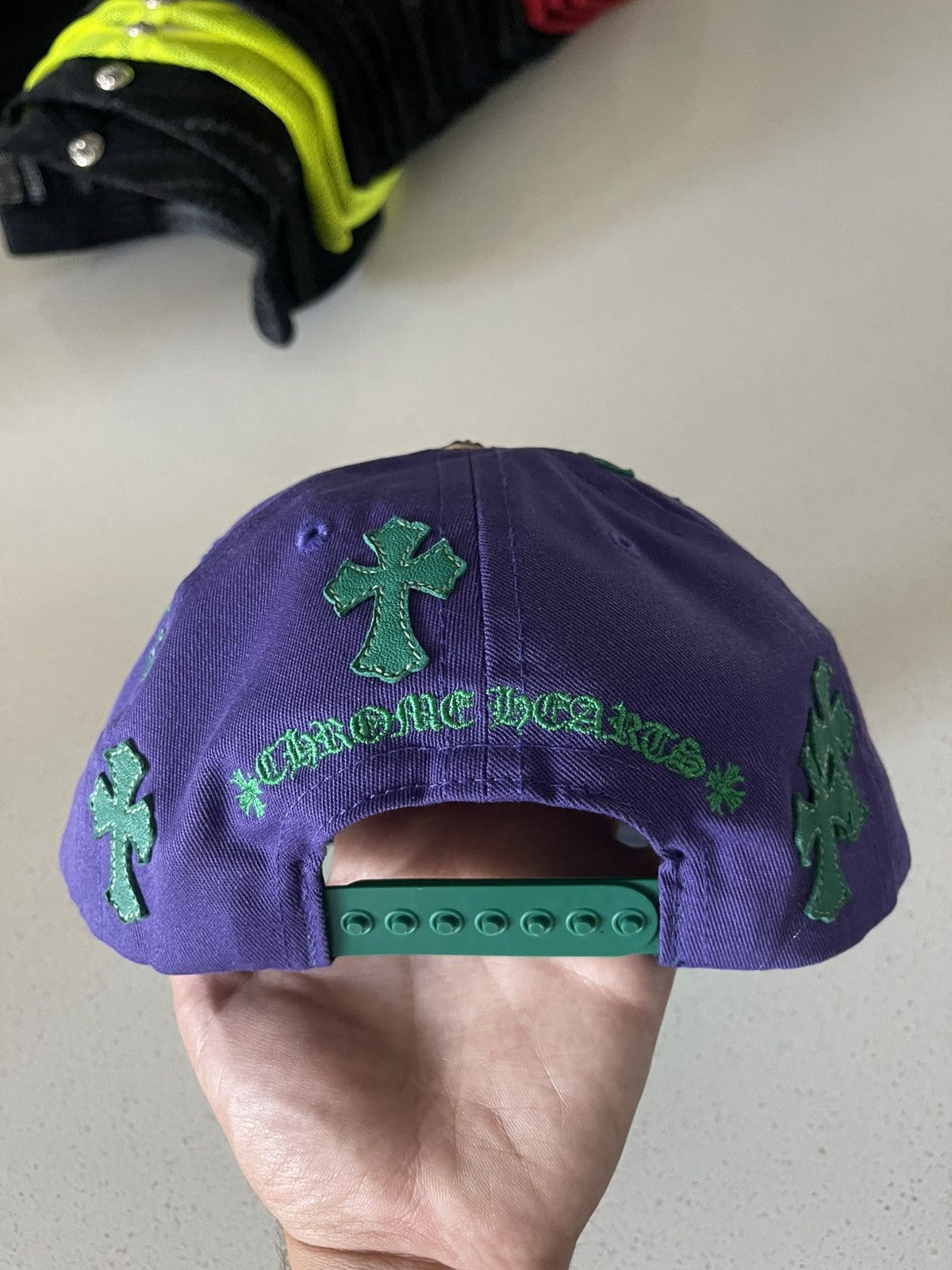 Chrome Hearts Chrome Hearts Patched Hat Purple Green Size ONE SIZE - 8 Thumbnail