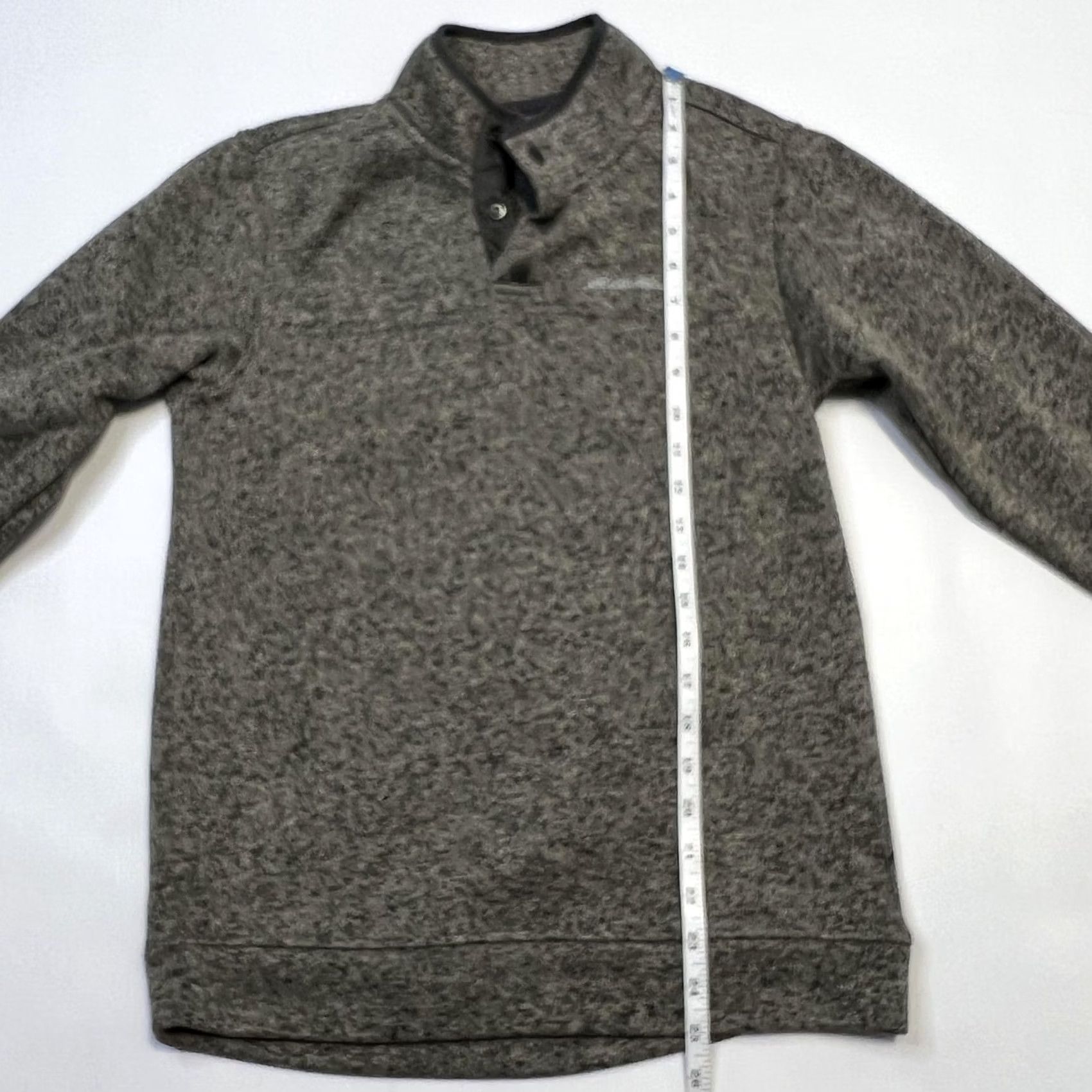 Eddie Bauer Eddie Bauer Radiator Fleece Snap Pullover Mens Small Gray Mock Neck Sweater Warm Size US S / EU 44-46 / 1 - 2 Thumbnail