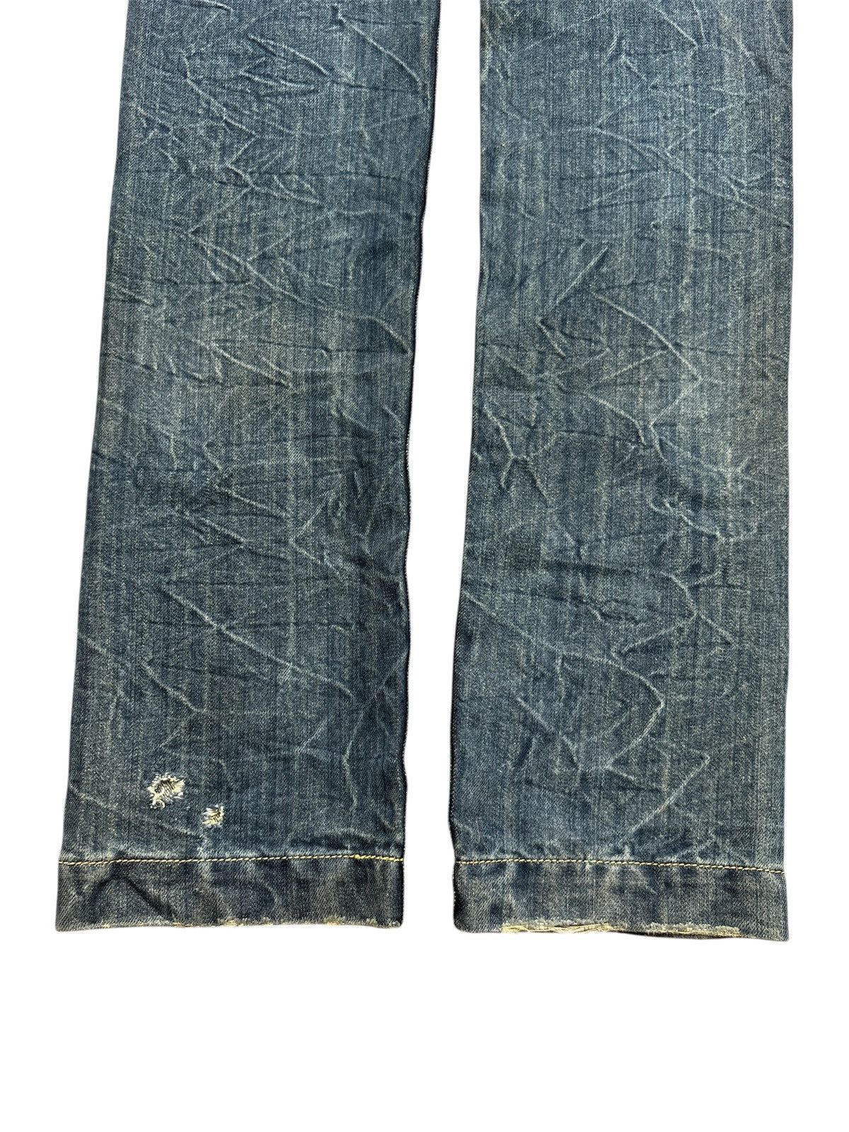 Hedi Slimane Metallic Gold Glitter Indigo Denim Jeans Size US 30 / EU 46 - 5 Thumbnail