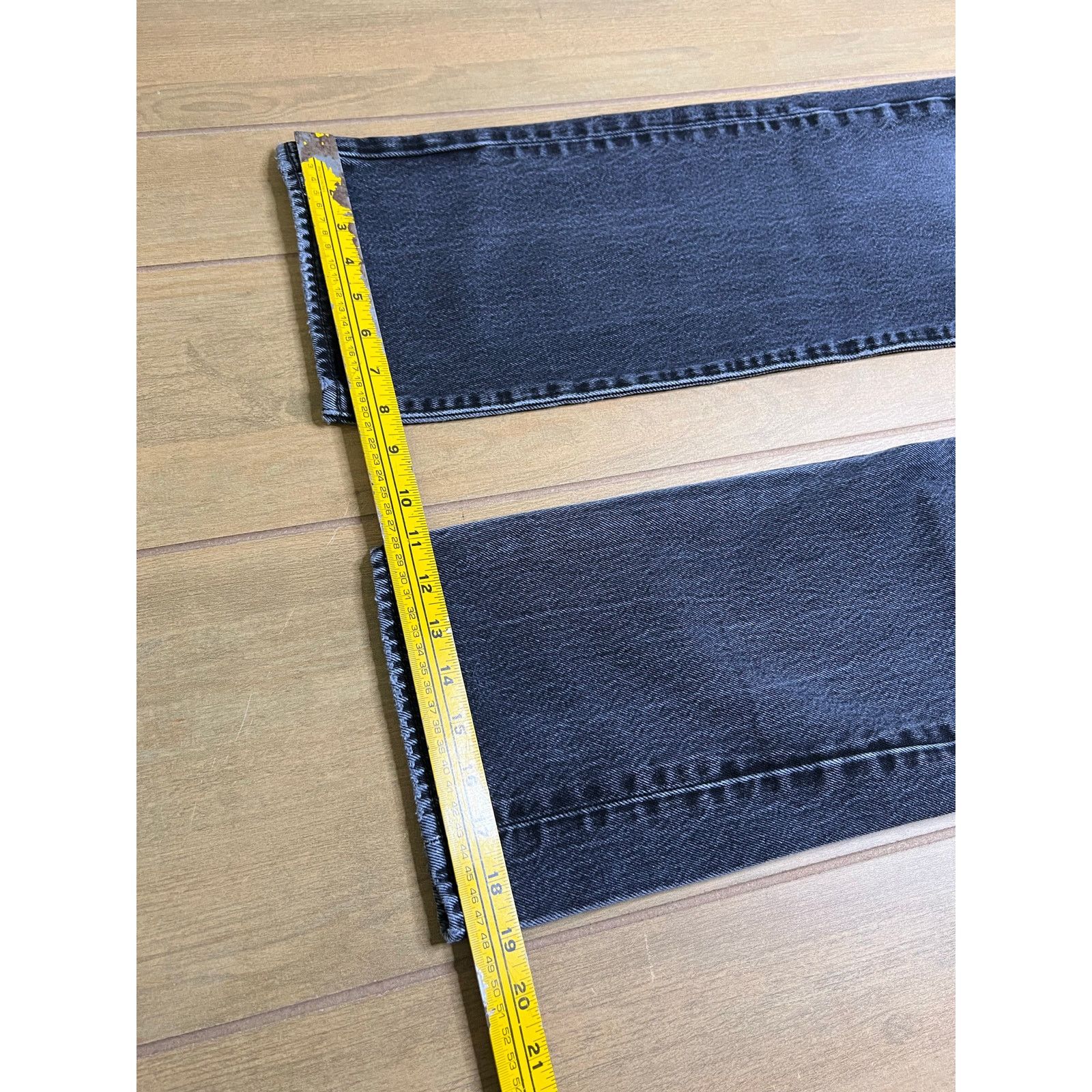Levi's Levi’s 501 Jeans Mens Actual Sz 32x29 Black Gray Button Fly Size US 34 / EU 50 - 8 Thumbnail