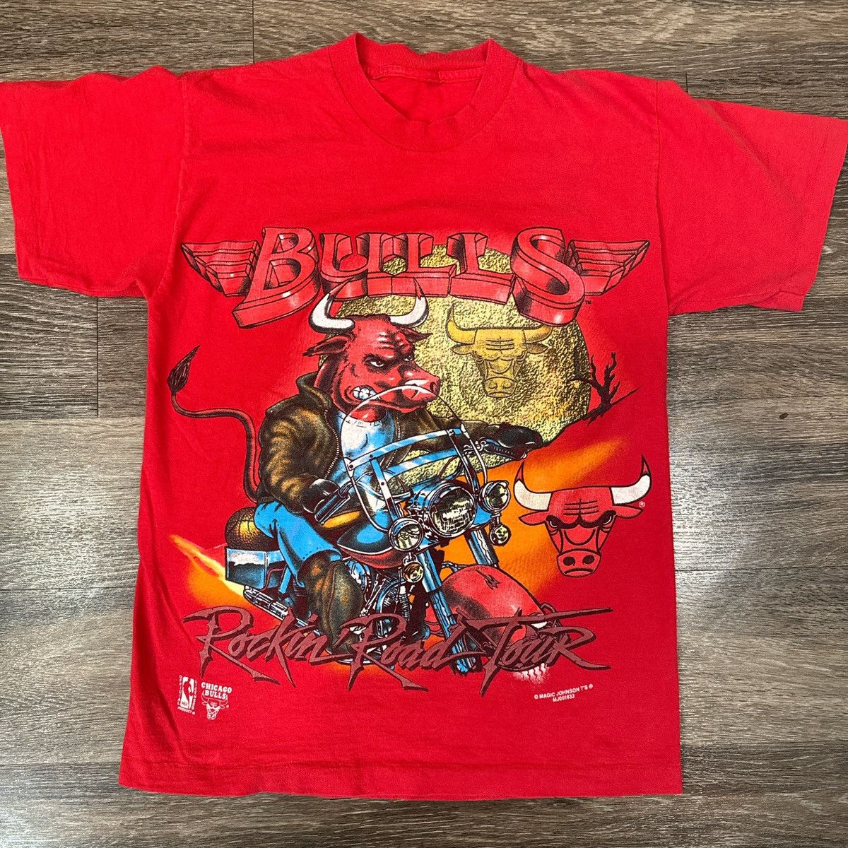 NBA × Vintage Bulls 90s Vintage Tee Size US S / EU 44-46 / 1 - 1 Thumbnail