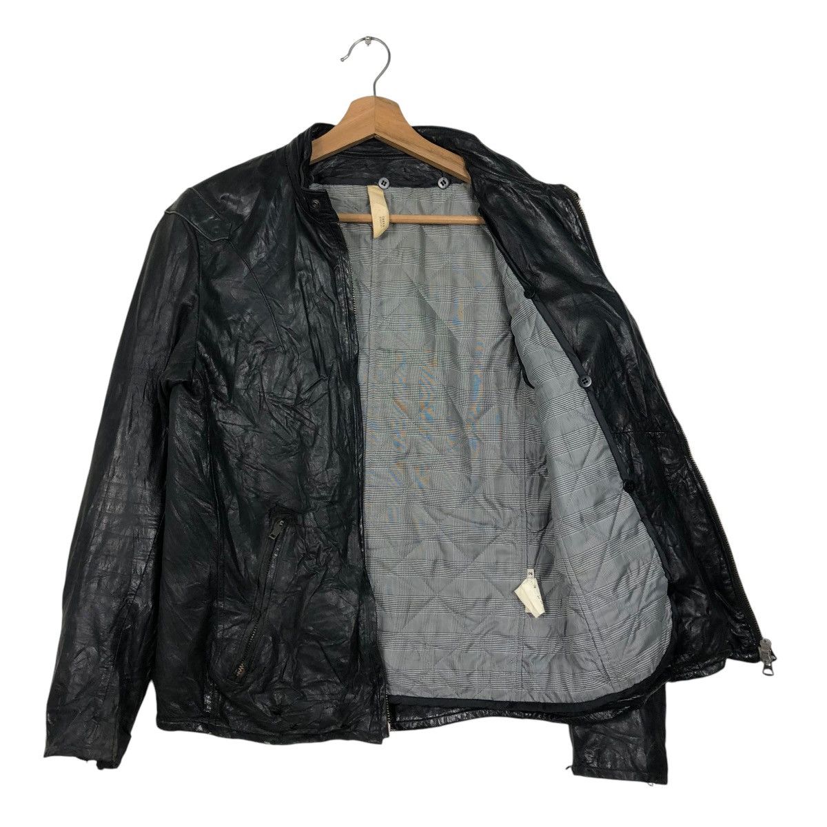 Japanese Brand 🔥VINTAGE BIKER LEATHER JACKET TAKEO KUKICHI ISSEY MIYAKE Size US M / EU 48-50 / 2 - 13 Thumbnail
