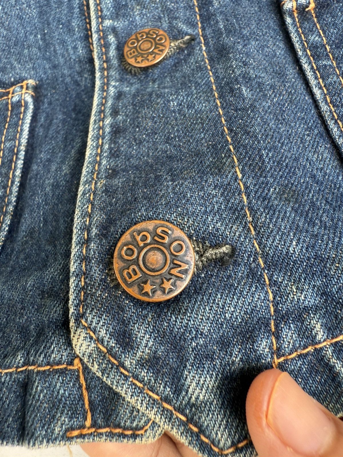 Vintage Vintage RARE 70s BOBSON Long Horn Toddler Denim Vest Size US XXS / EU 40 - 5 Thumbnail