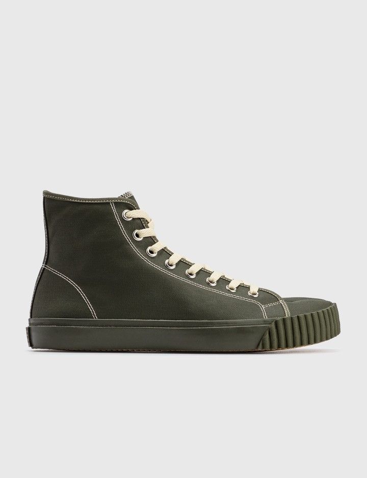 Maison Margiela New — Tabi Canvas Hi-Top Sneakers Size US 9 / EU 42 - 5 Thumbnail