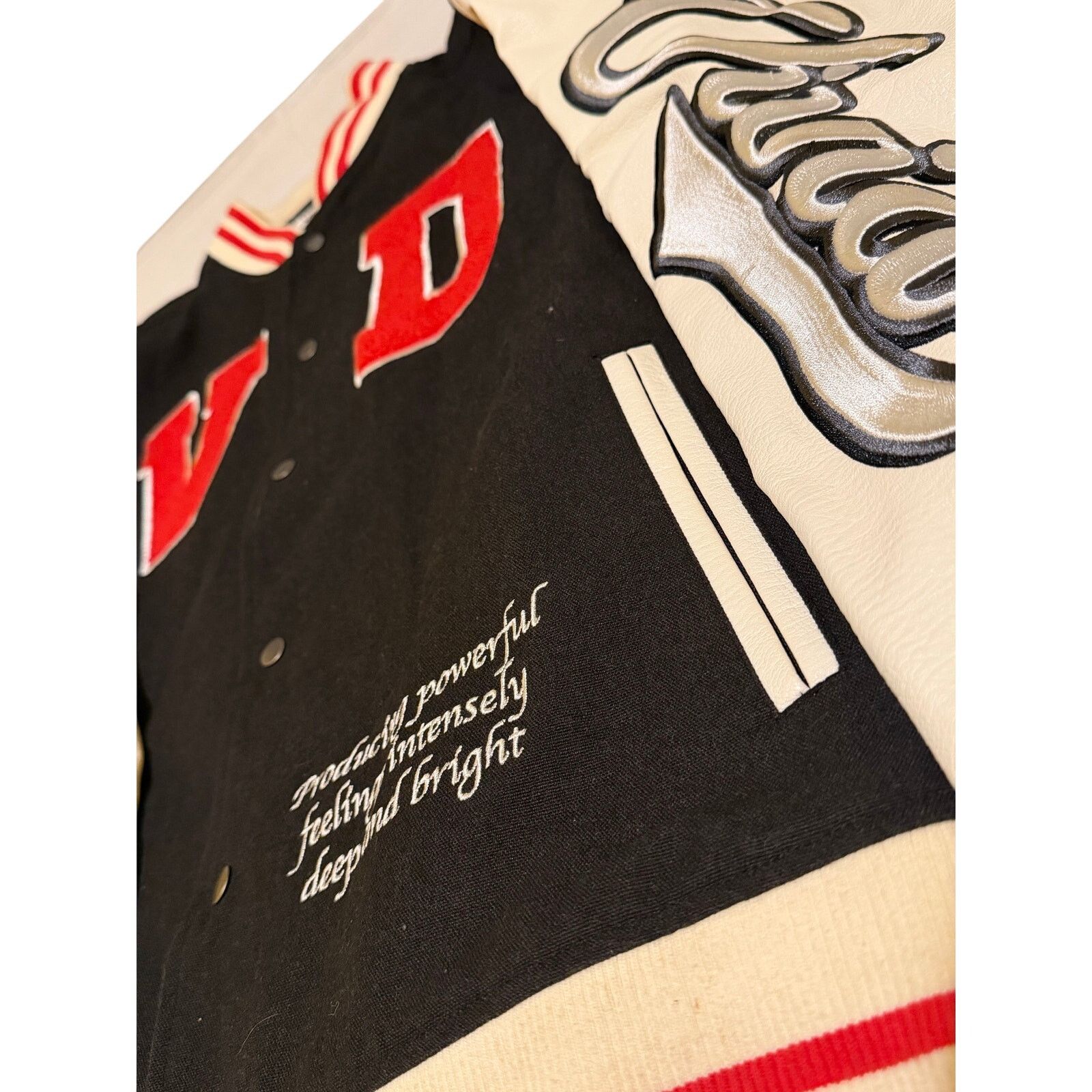 Other Vivid Varsity Letterman Jacket light wear black/red/white XL Size US XL / EU 56 / 4 - 2 Thumbnail