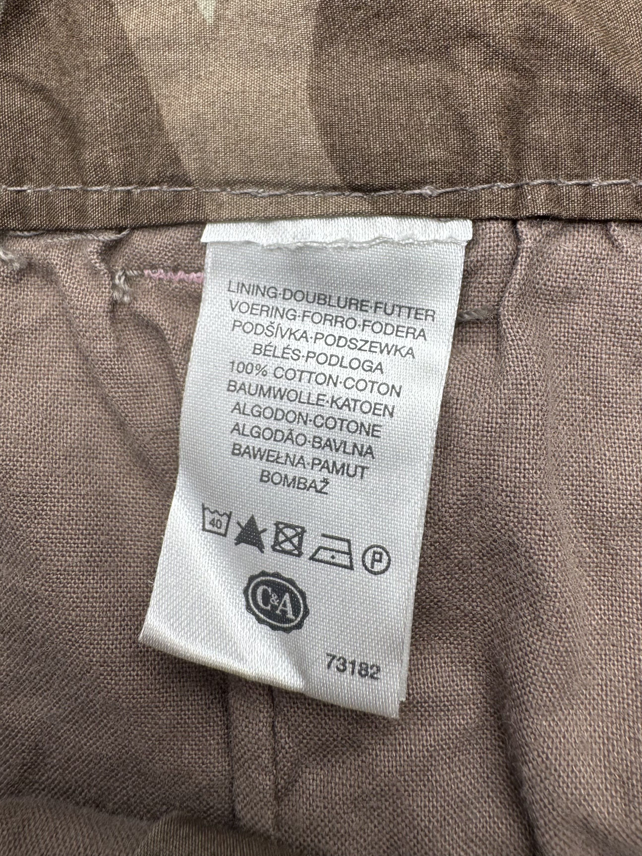 Vintage 90's Military Style Cargo Skirt With Zipped B287(V491)E2 Size 25" / US 0 / IT 36 - 8 Thumbnail