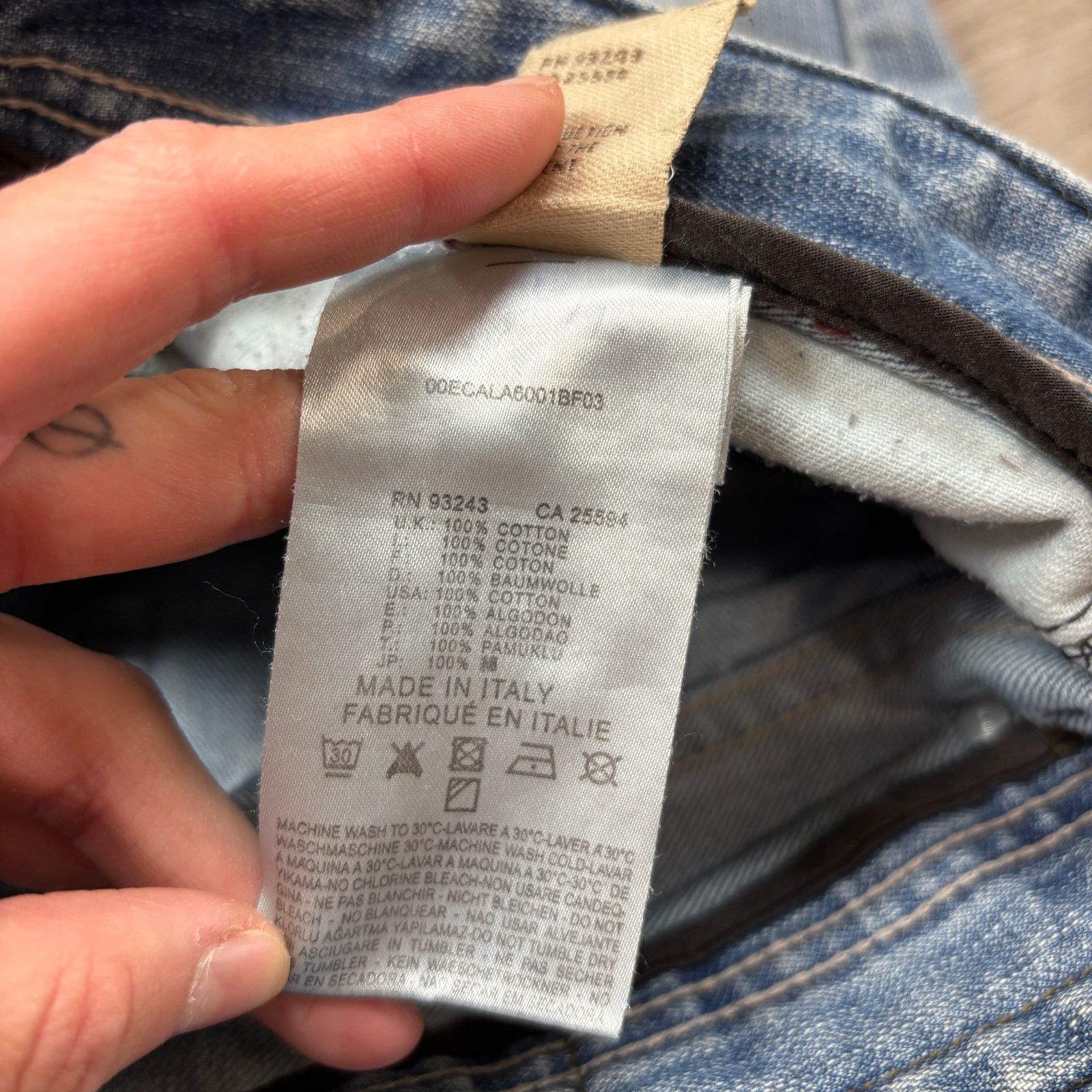 Diesel Diesel Safado Straight Leg Distressed Jeans Men's 36x27 Y2K Size US 36 / EU 52 - 9 Thumbnail