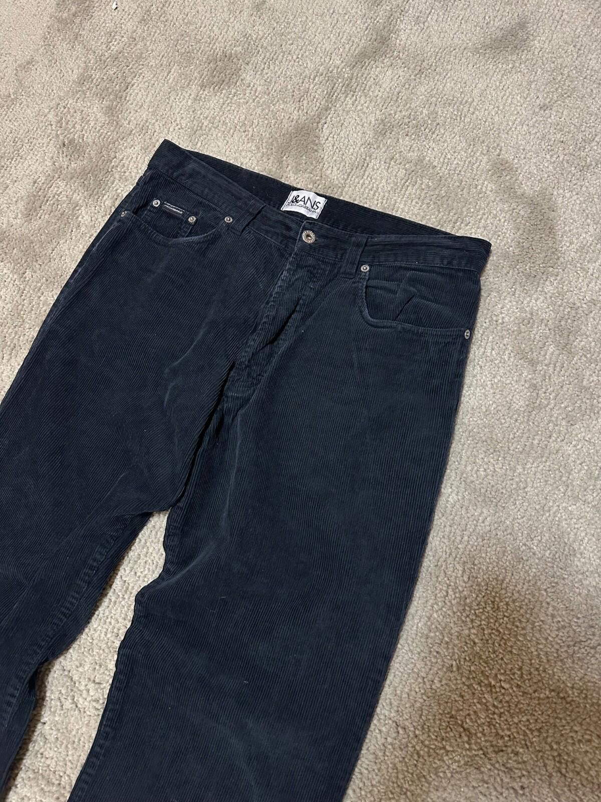 Dolce & Gabbana 90's Vintage Dolce & Gabbana Velvet Corduroy Pants Sz 34/48 Size US 34 / EU 50 - 7 Thumbnail