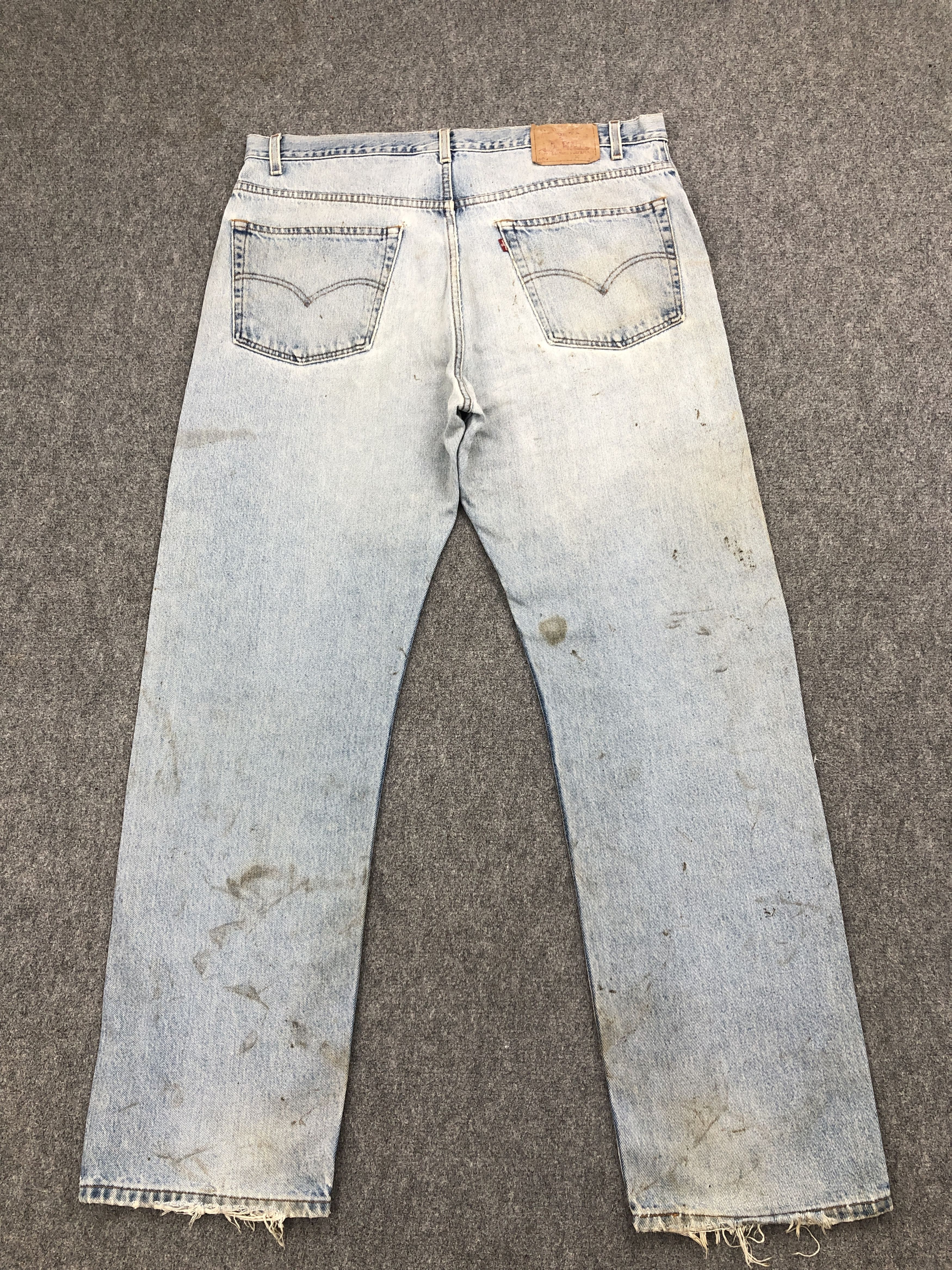Levi's Vintage 90s Levis 505 Light Wash Jeans S0020 Size US 40 / EU 56 - 3 Thumbnail