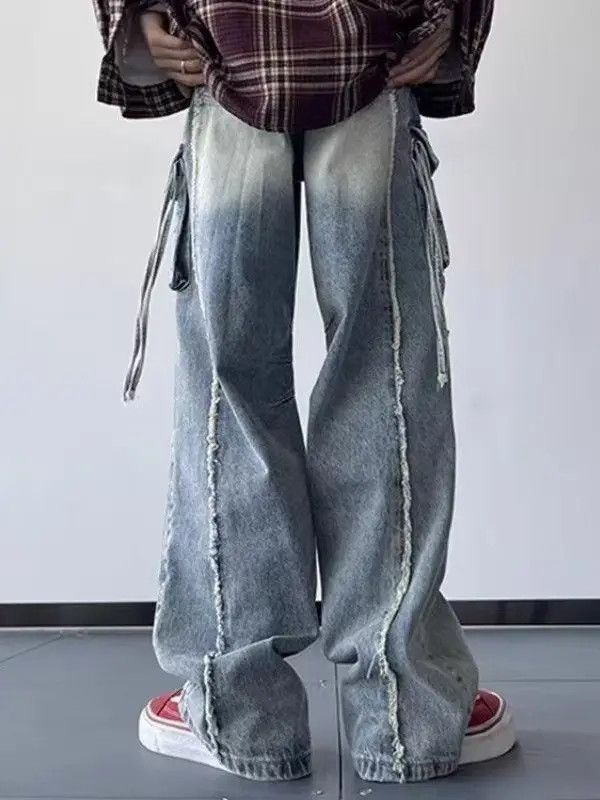 Designer × Japanese Brand Streetwear Designer Hip Hop Loose Casual Pants Size US 31 - 3 Thumbnail