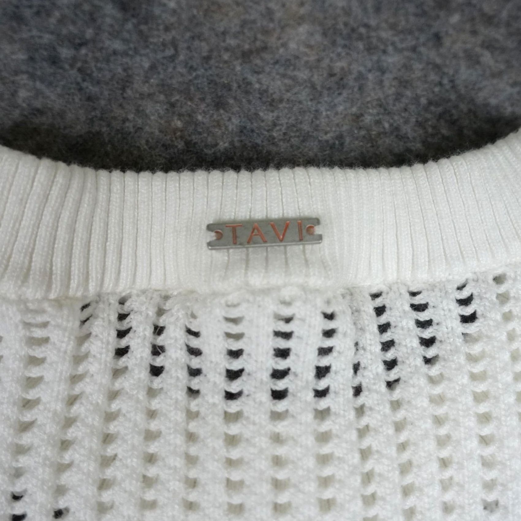 Tavik TAVI Dress Maxi Tank White Open Knit Sleeveless Midi Casual Summer Beach Womens S Small Size S / US 4 / IT 40 - 6 Thumbnail