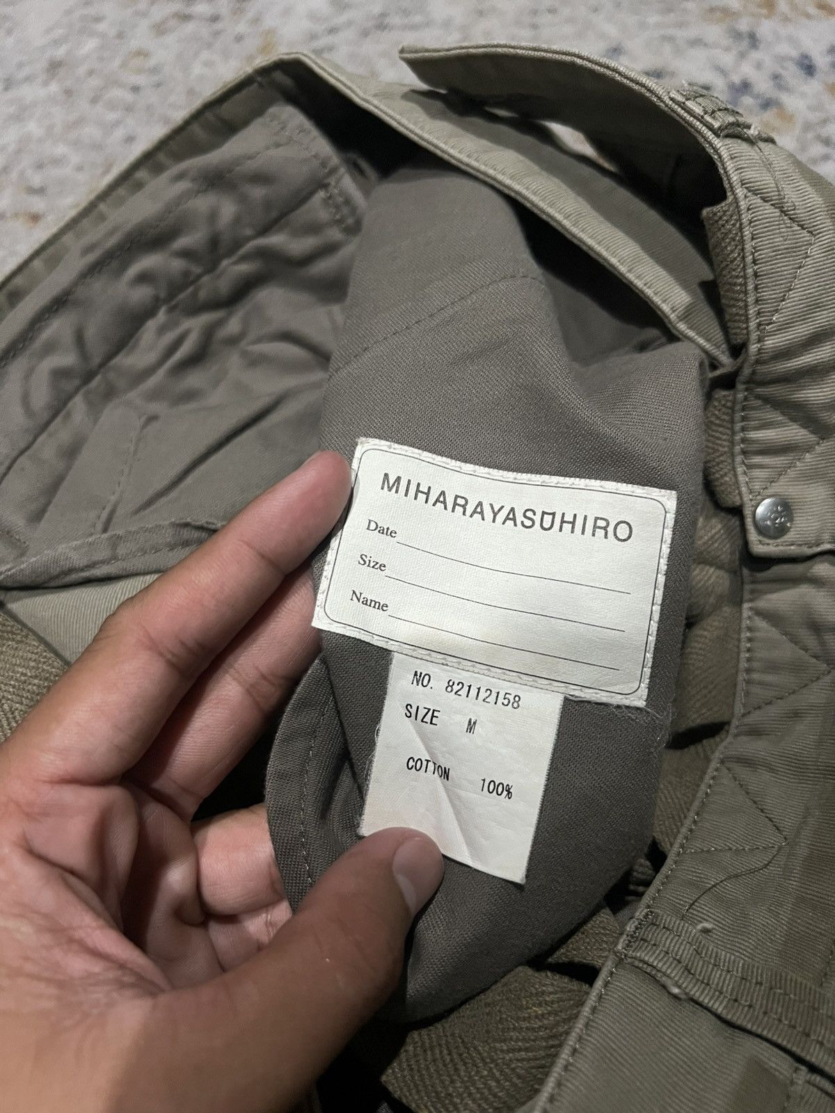 Maison MIHARA YASUHIRO Early 2000s Mihara Yasuhiro Suspender Military Pants Size US 32 / EU 48 - 6 Thumbnail