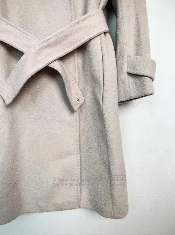 Max Mara MaxMara Light Pink Women's Coat with Fur Collar . Size S / US 4 / IT 40 - 4 Thumbnail