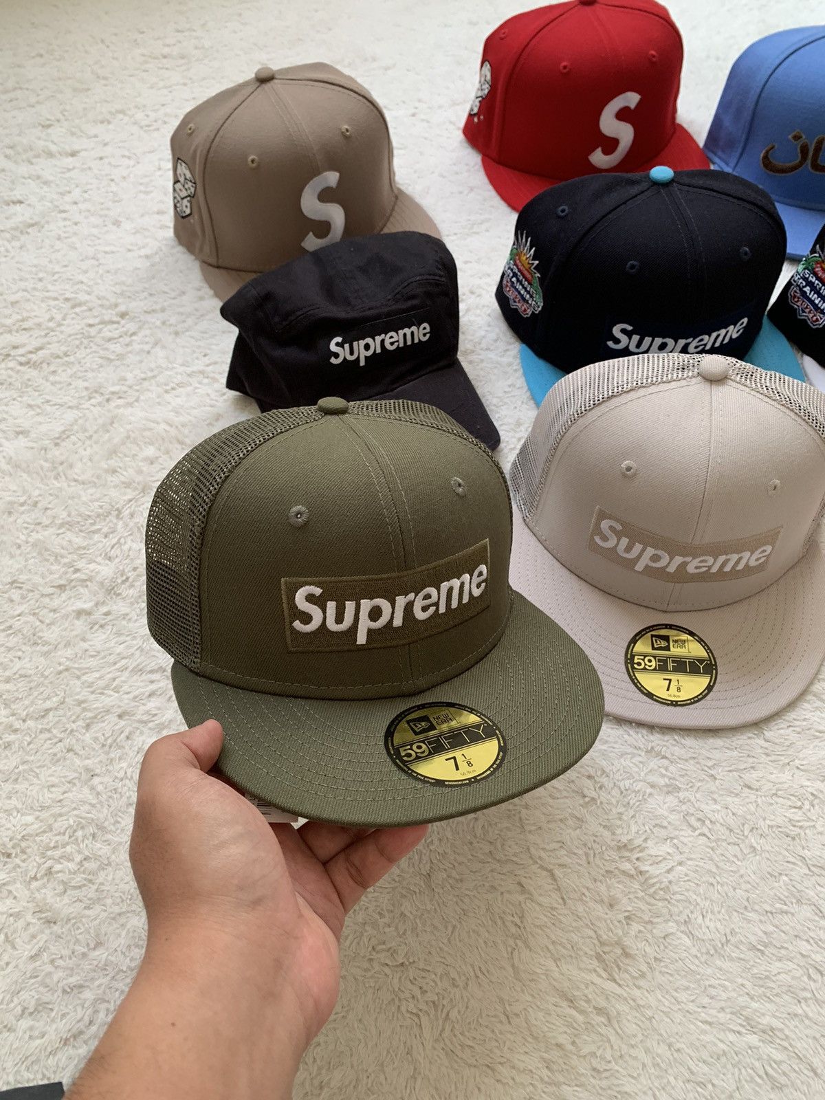 New Era × Supreme Supreme X New Era Box Logo Mesh SS23 Size 28 - 1 Thumbnail