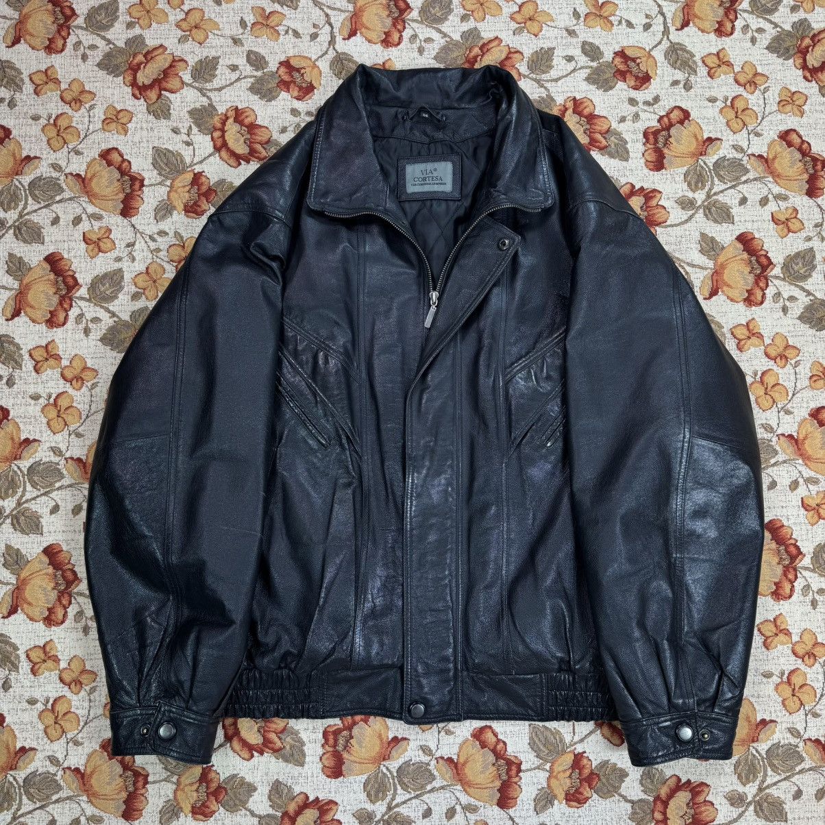 Genuine Leather Avant Garde Leather Jacket Vintage Acne Our Legacy Old Money Size US XL / EU 56 / 4 - 1 Thumbnail