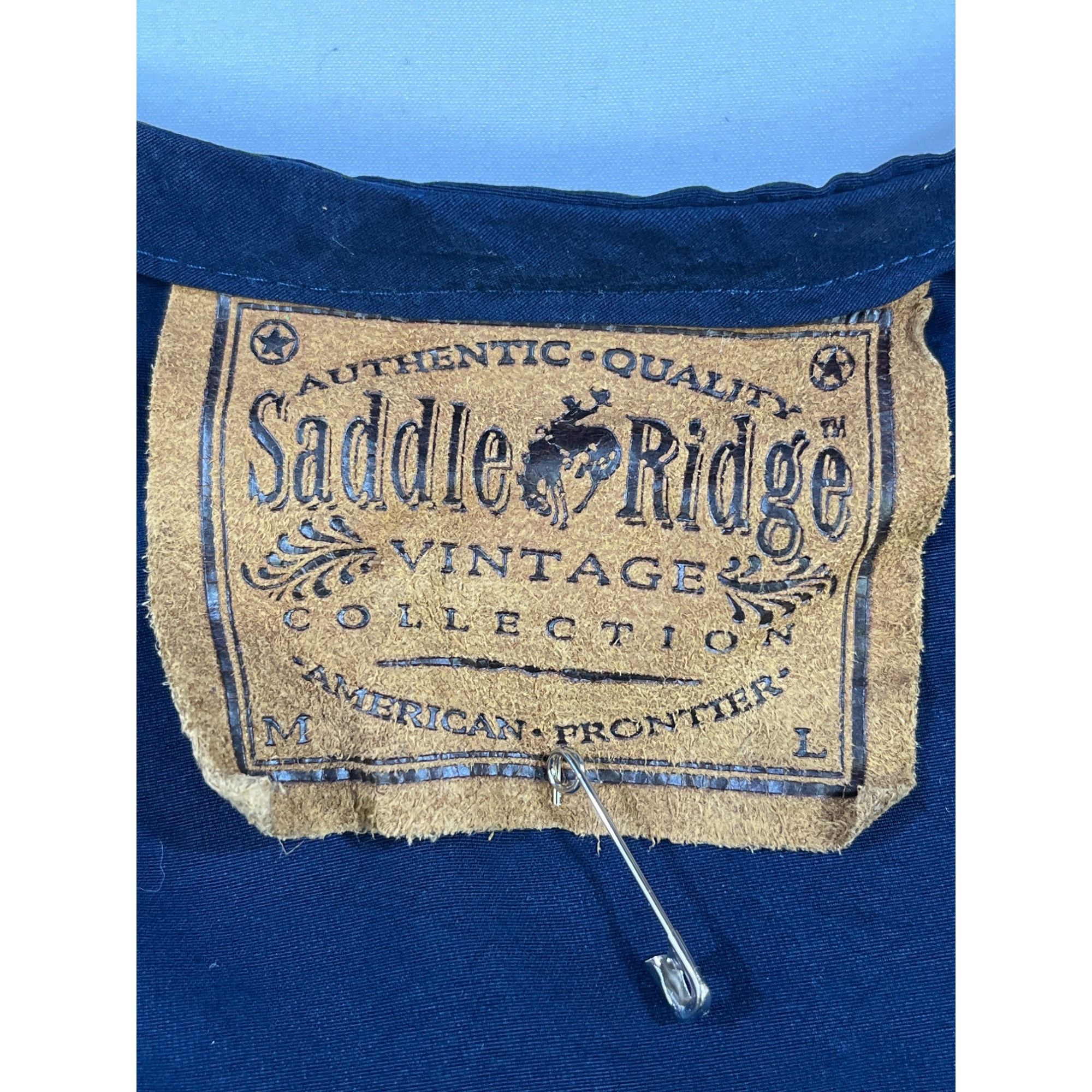 Other Saddle Ridge Vintage Collection Women's Navy Blue Vest Size Size M / US 6-8 / IT 42-44 - 3 Thumbnail