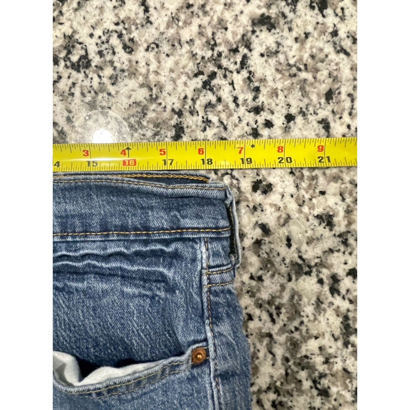 Levi's Levi's 527 Jeans Bootcut Mens 37x30 Blue Denim Stretch Cotton Regular Inseam 30 Waist 37 Light Wash Size US 37 - 3 Thumbnail