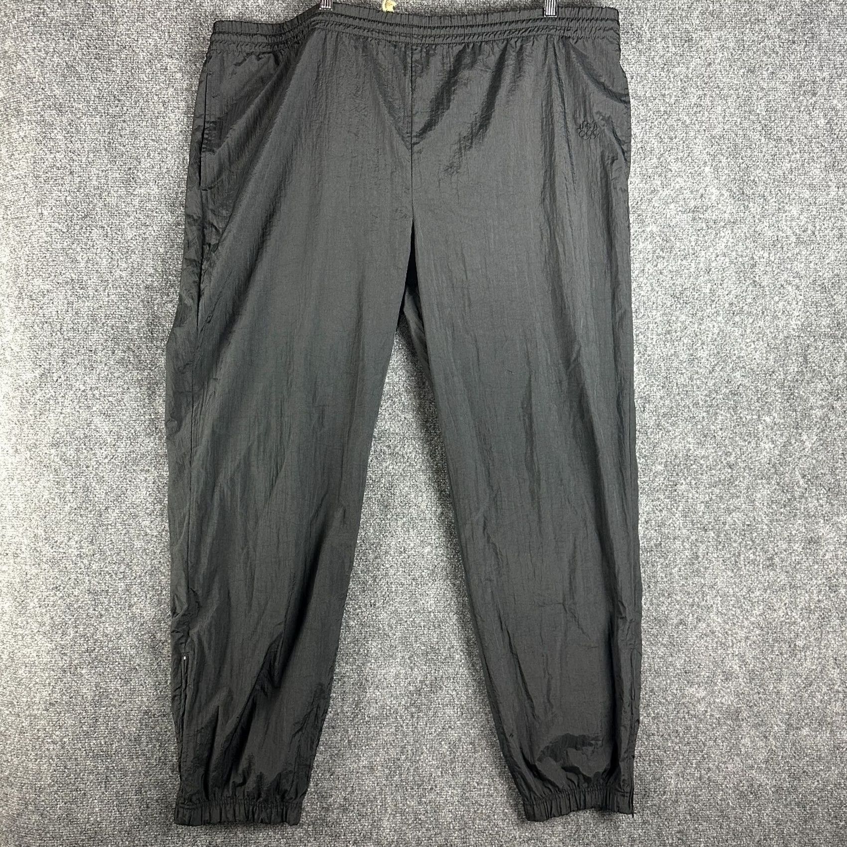 JCPenney J. C. Penney Track Pants Mens XL Black Nylon Pockets Zip Cuffs USA Olympics Size US 36 / EU 52 - 2 Thumbnail