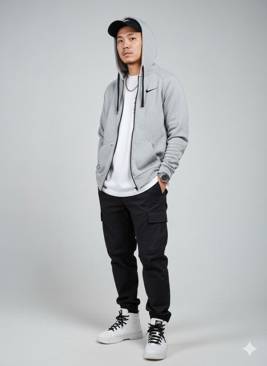 Nike Y2k Nike Dri Fit Zip Up Hoodies Size US L / EU 52-54 / 3 - 1 Thumbnail