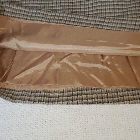 Vintage Austin Hill Vintage Union Made Wool Brown Plaid Lined Zipper Size 30" / US 8 / IT 44 - 3 Thumbnail