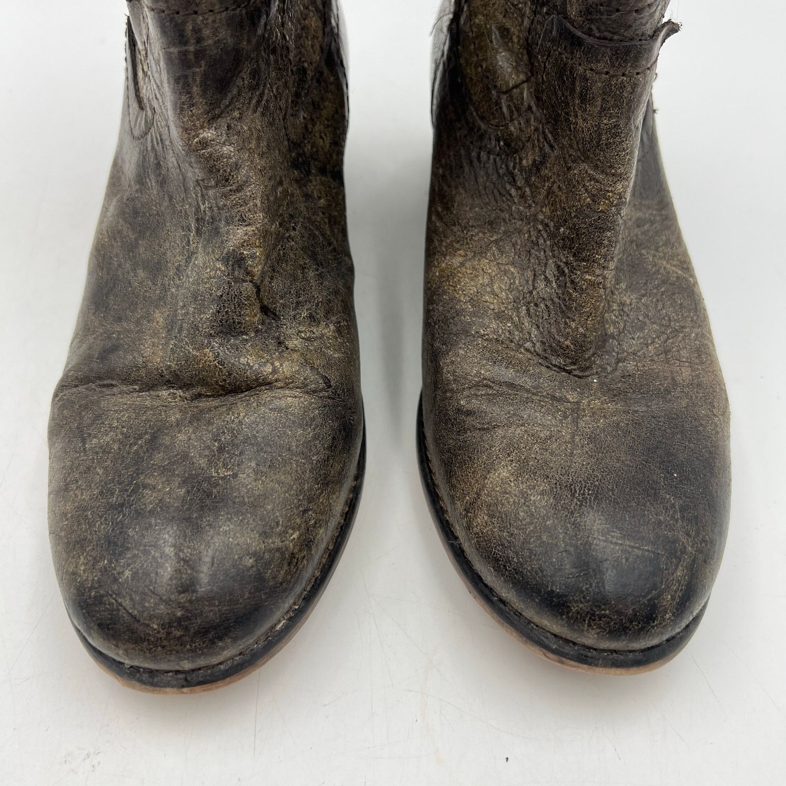 Diba True Diba West Haven Distressed Leather Boots Brown Size US 9.5 / IT 39.5 - 2 Thumbnail