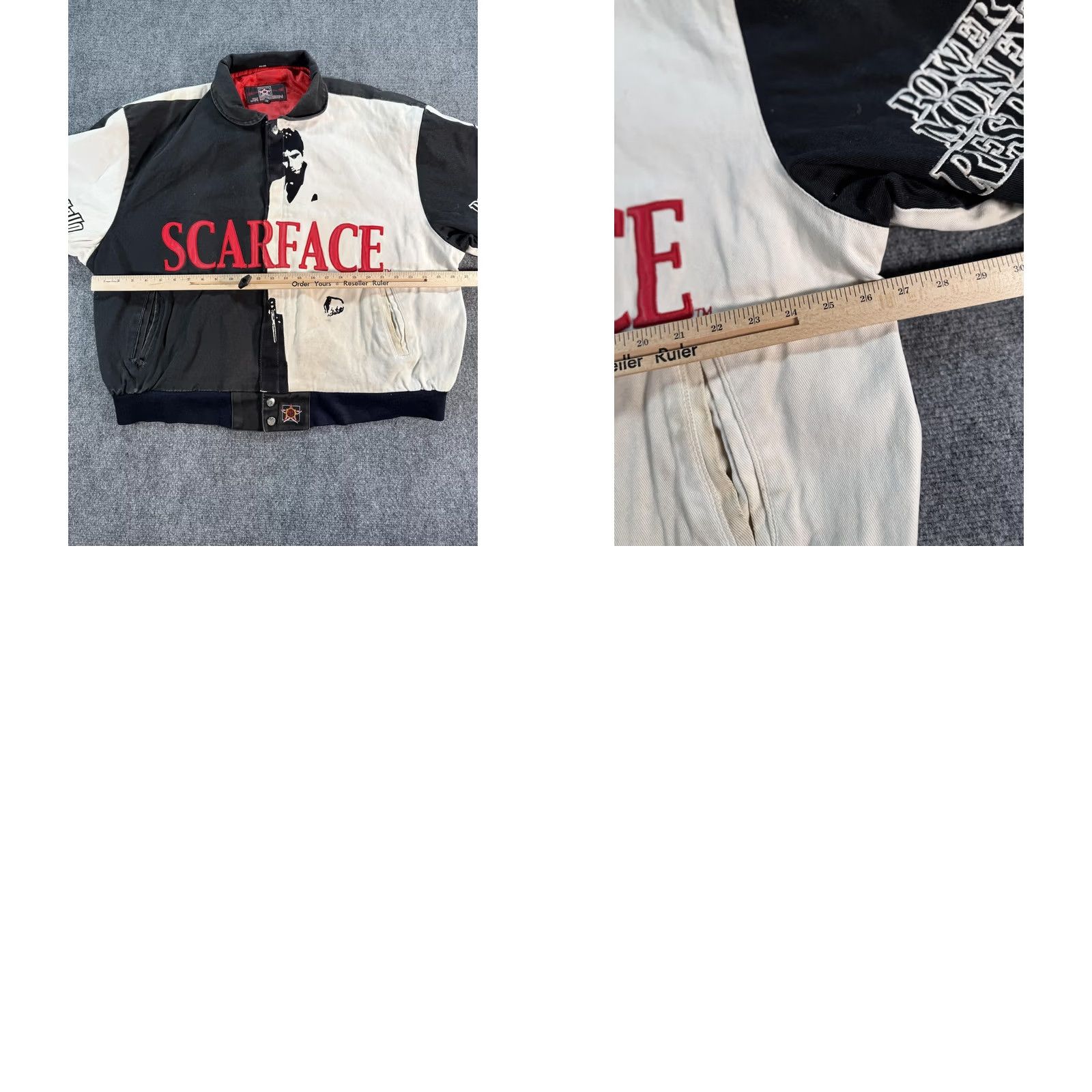 Hamilton VINTAGE Scarface Jacket Mens 3XL Black Jeff Hamilton Bomber World Is Yours 90s Size US XXL / EU 58 / 5 - 11 Thumbnail