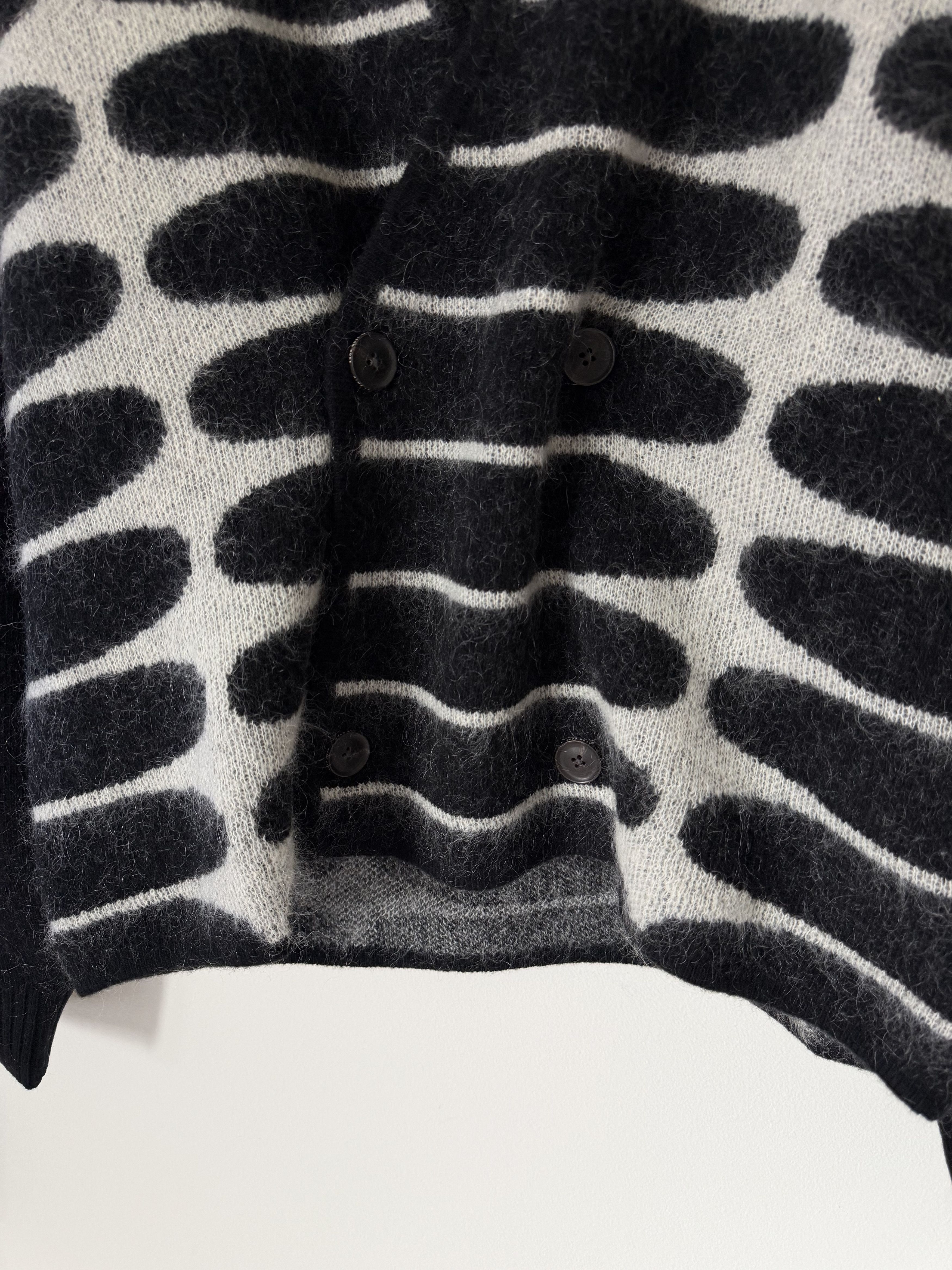 Aime Leon Dore Aime Leon Dore Double Breasted Mohair Cardigan in Black Size US M / EU 48-50 / 2 - 3 Thumbnail