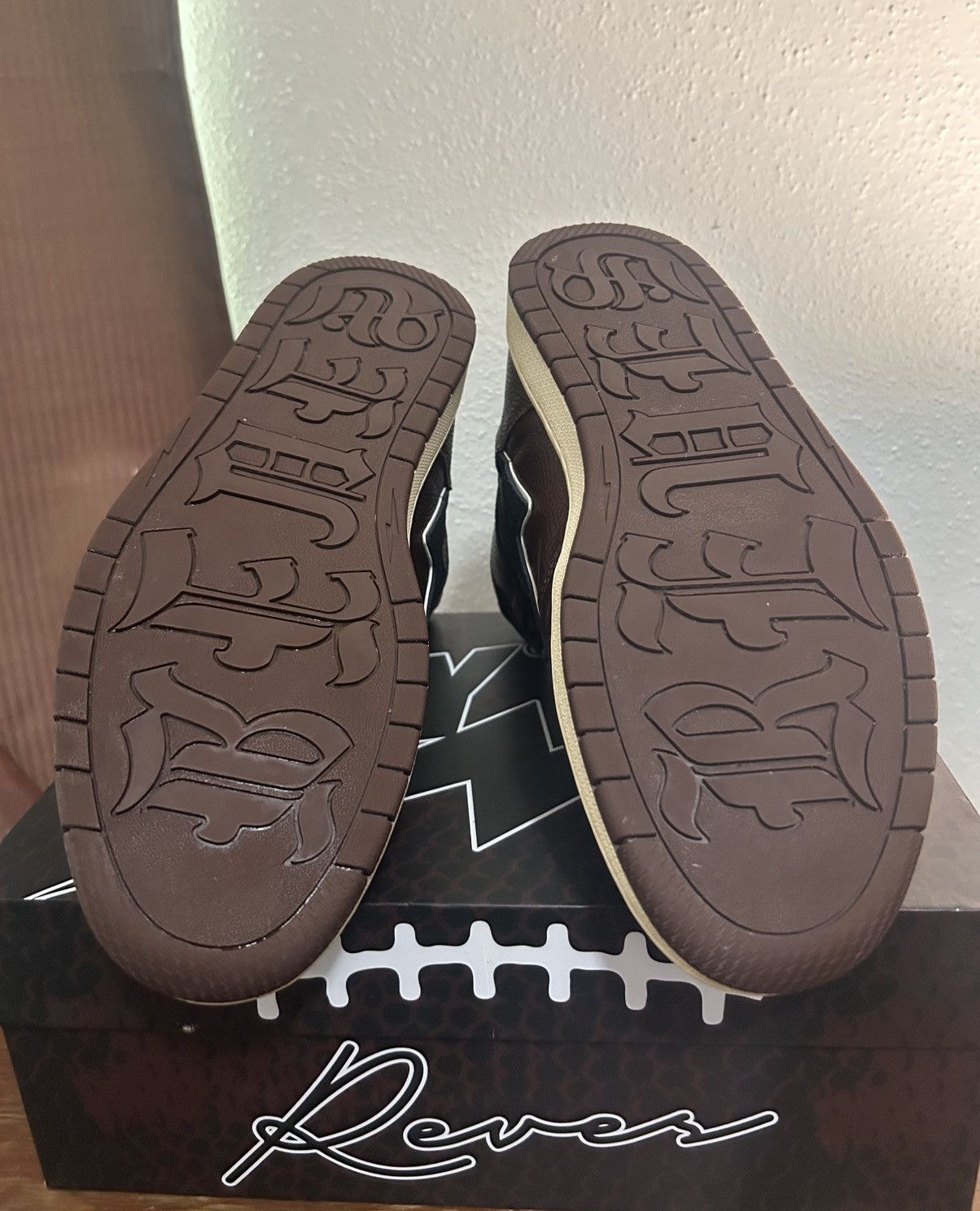 Reves Paris Reves Sport / KIY ‘85 HI UMBER BROWN/BLACK ‘Pigskin’ Size US 11.5 / EU 44-45 - 6 Thumbnail
