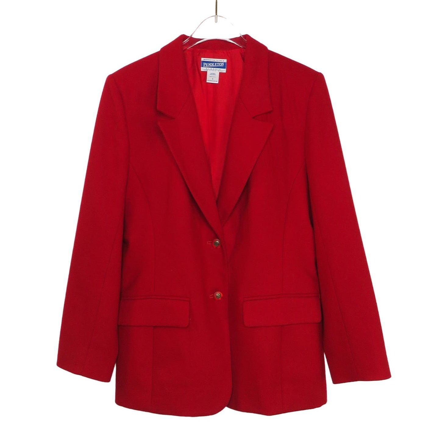 Pendleton Vintage Pendleton Red Blazer Jacket Gold Buttons Size Medium Size M / US 6-8 / IT 42-44 - 1 Thumbnail