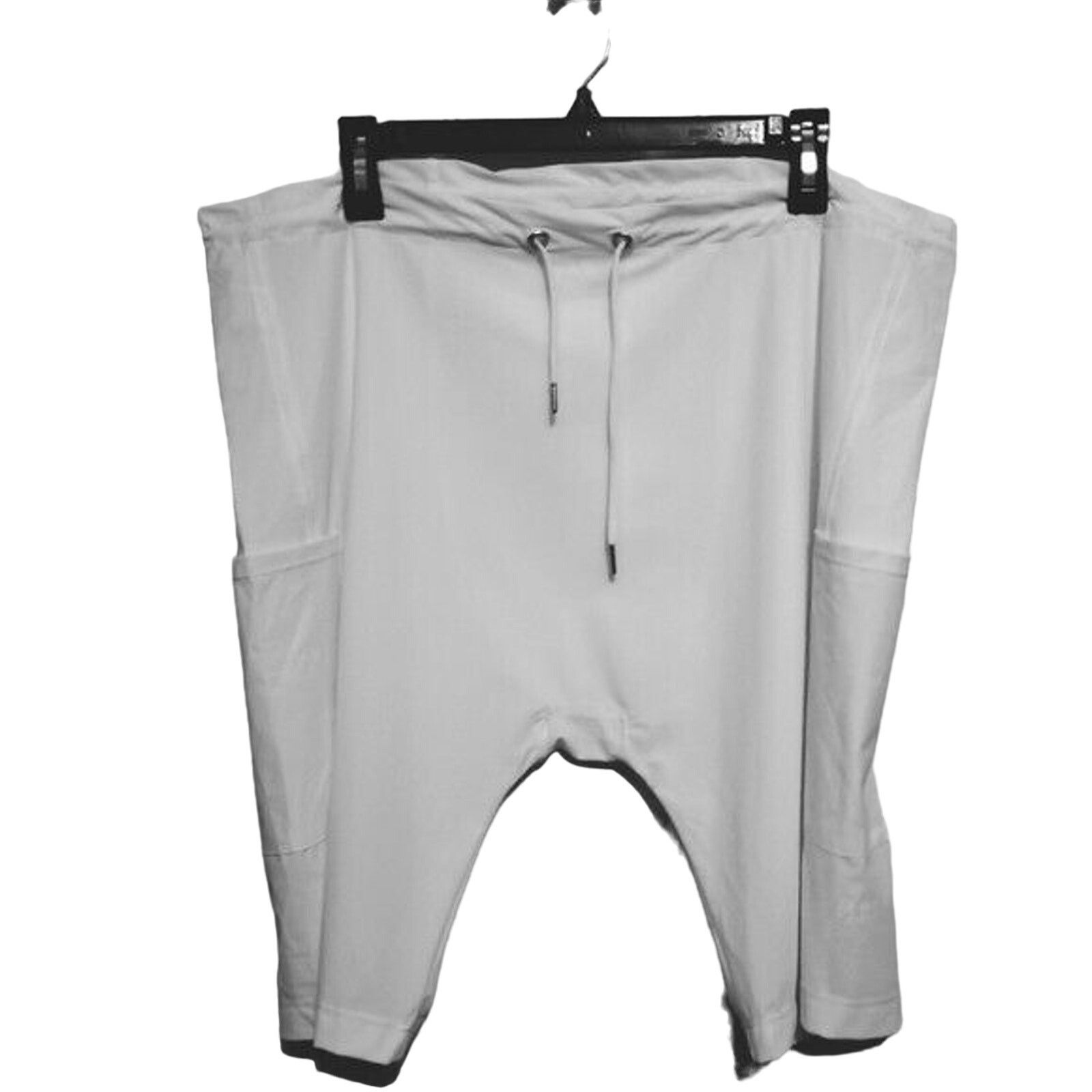 Anthropologie New B.30 Long Activewear Shorts WHITE Retail $114 X-SMALL Size 26" / US 2 / IT 38 - 5 Thumbnail