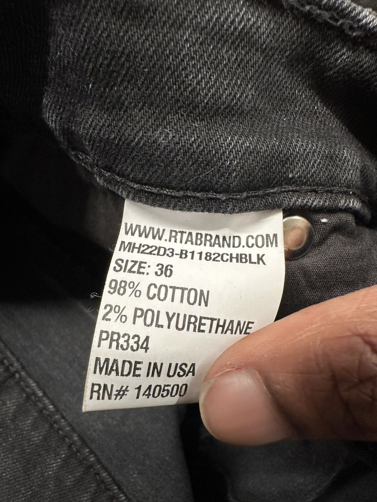Rta Rta Silver Spell Knee Rip Faded Black Denim Jeans Size 36 Size US 36 / EU 52 - 5 Thumbnail