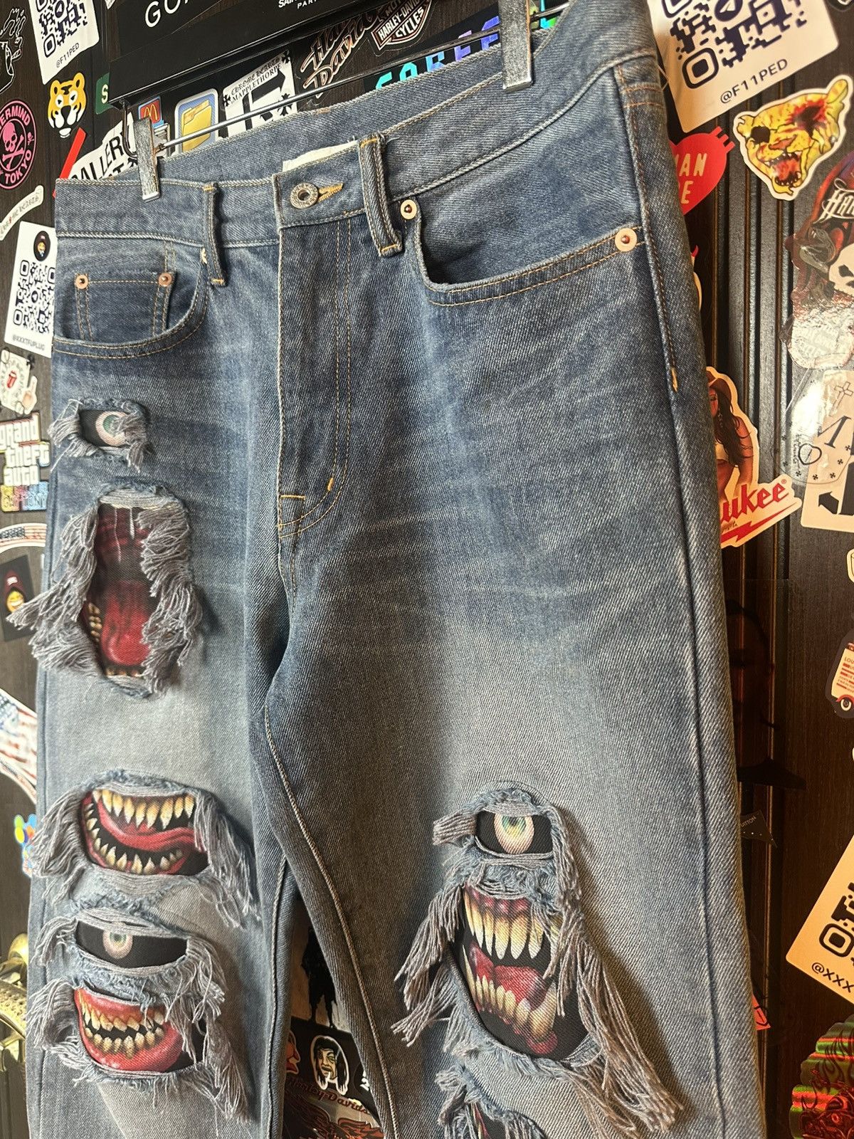 Doublet DOUBLET “Monster” Japan Denim Jeans Size US 32 / EU 48 - 6 Thumbnail