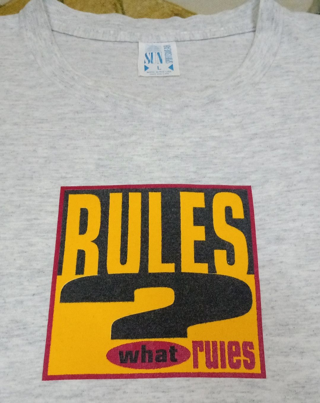 Rap Tees × Vintage Vintage 90s No Rules T-shirt Size US L / EU 52-54 / 3 - 4 Thumbnail
