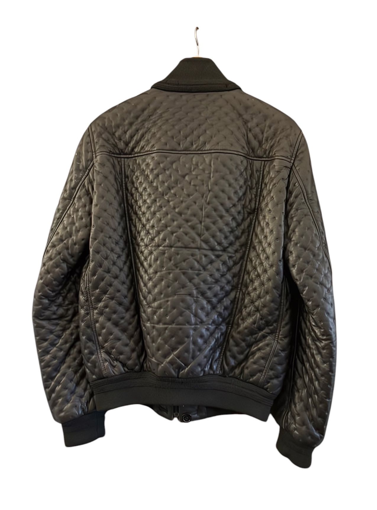 Yves Saint Laurent QUILTED LEATHER BOMBER JACKET Size US M / EU 48-50 / 2 - 2 Thumbnail