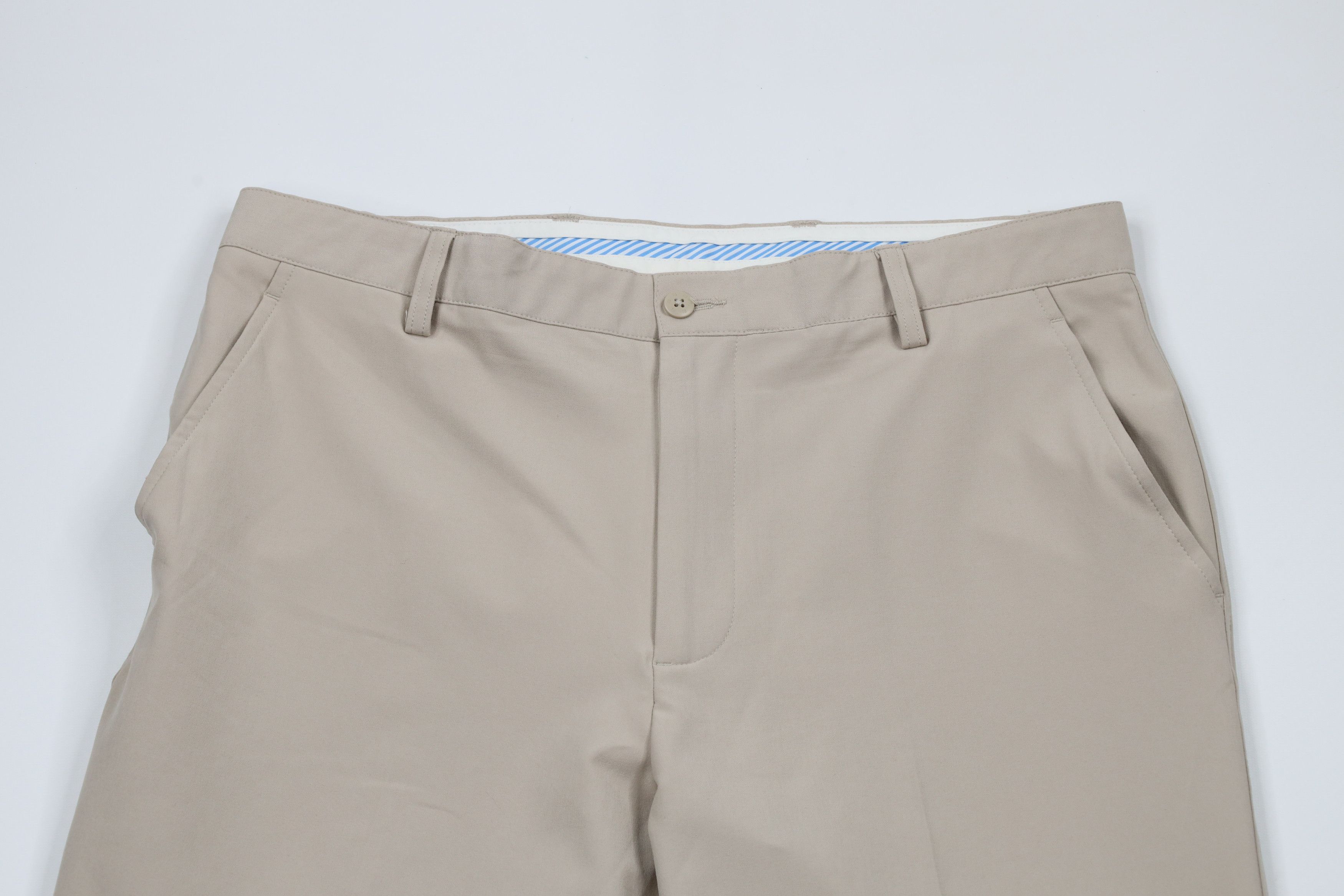 Footjoy × Vintage FootJoy Wide Leg Stretch Golf Golfing Chino Pants Beige Size US 35 - 2 Thumbnail