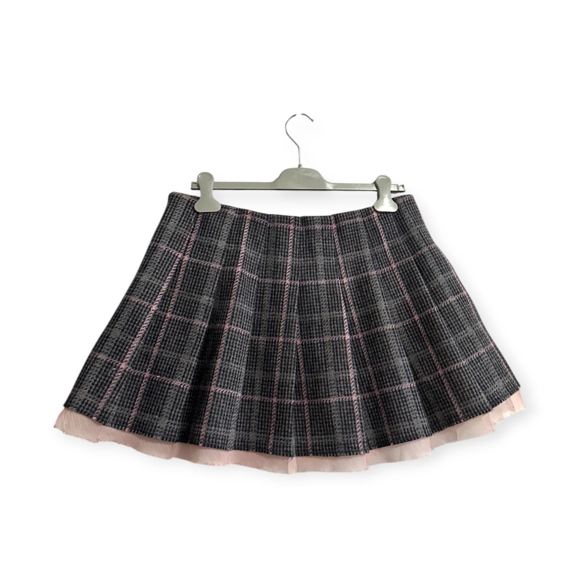 LoveShackFancy Loveshackfancy Rooney Pleated Wool Miniskirt, Plaid, Size 10 Size 32" / US 10 / IT 46 - 2 Thumbnail