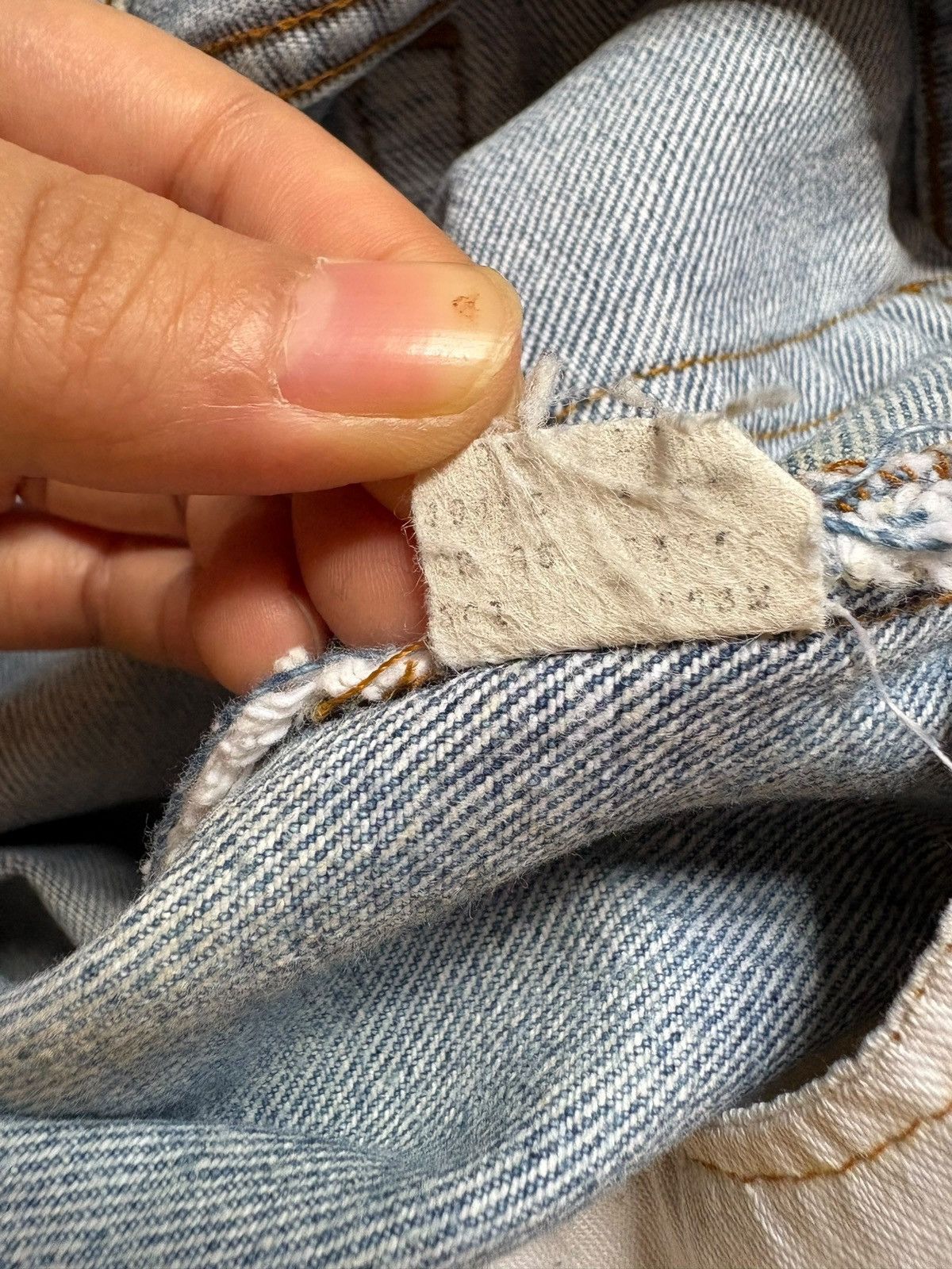 Levi's Vintage 70s Levis 501 Mud Wash Distressed Jeans Size US 28 / EU 44 - 10 Thumbnail