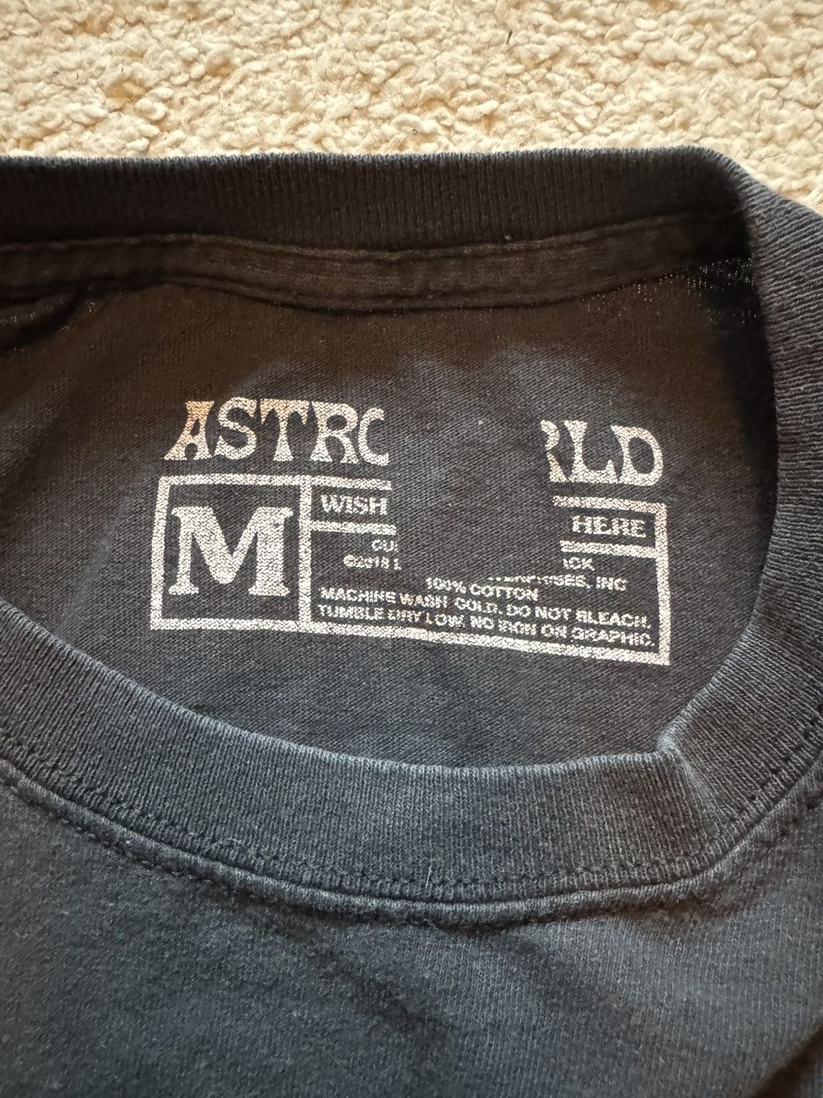 Travis Scott TRAVIS SCOTT ASTROWORLD 2019 TOUR TEE Size US M / EU 48-50 / 2 - 3 Thumbnail