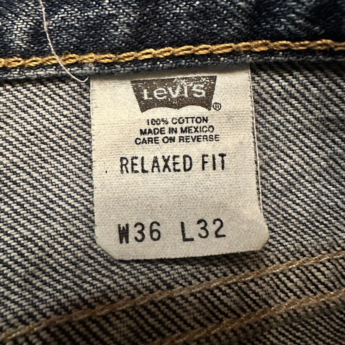 Levi's Vintage Y2K Levis 540 Relaxed Fit Bronze Tab Blue Jeans Size US 36 / EU 52 - 8 Thumbnail