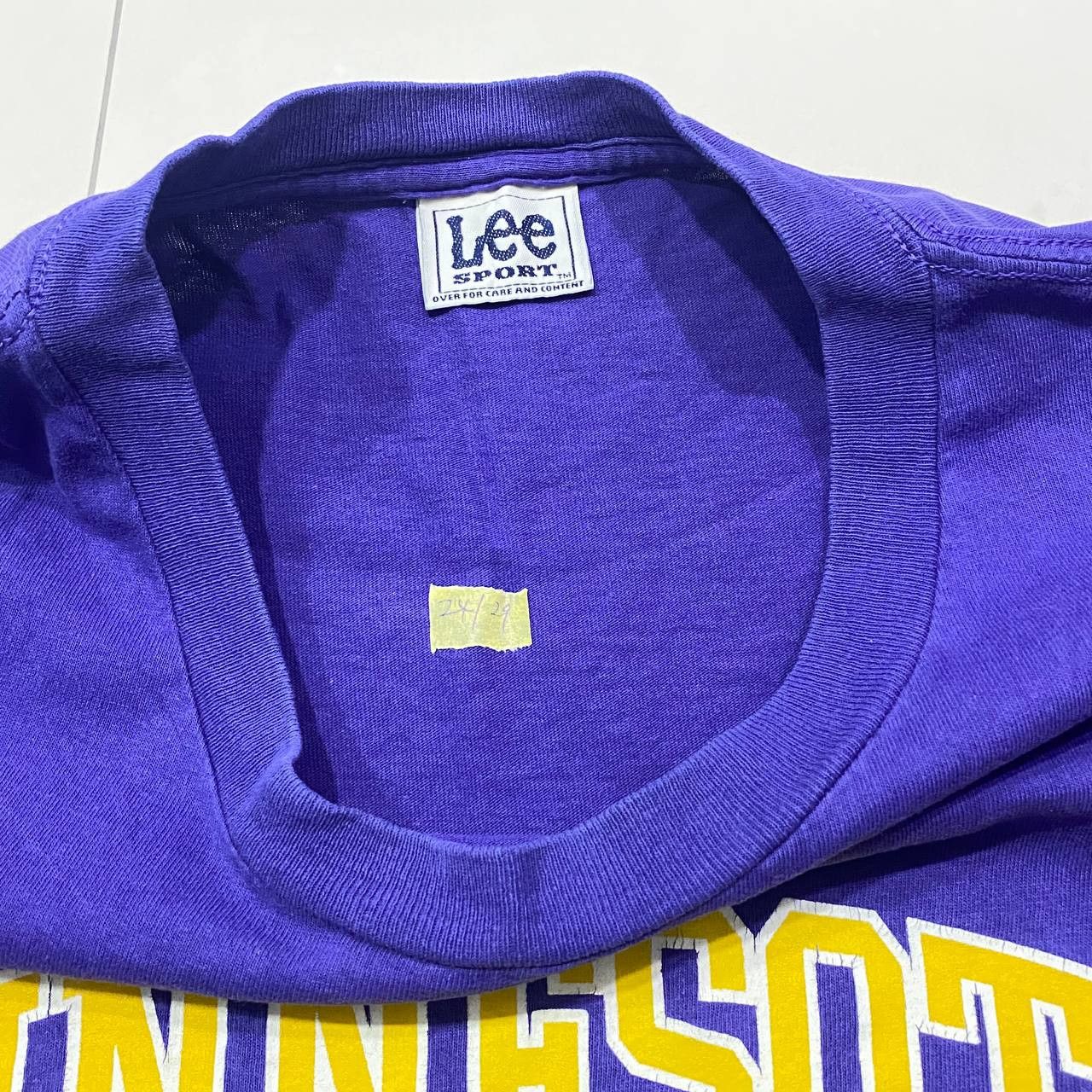 Lee × Pro Player × Vintage 90s 00s Minnesota Vikings Spell Out Vintage Purple T-Shirt Size US XL / EU 56 / 4 - 3 Thumbnail