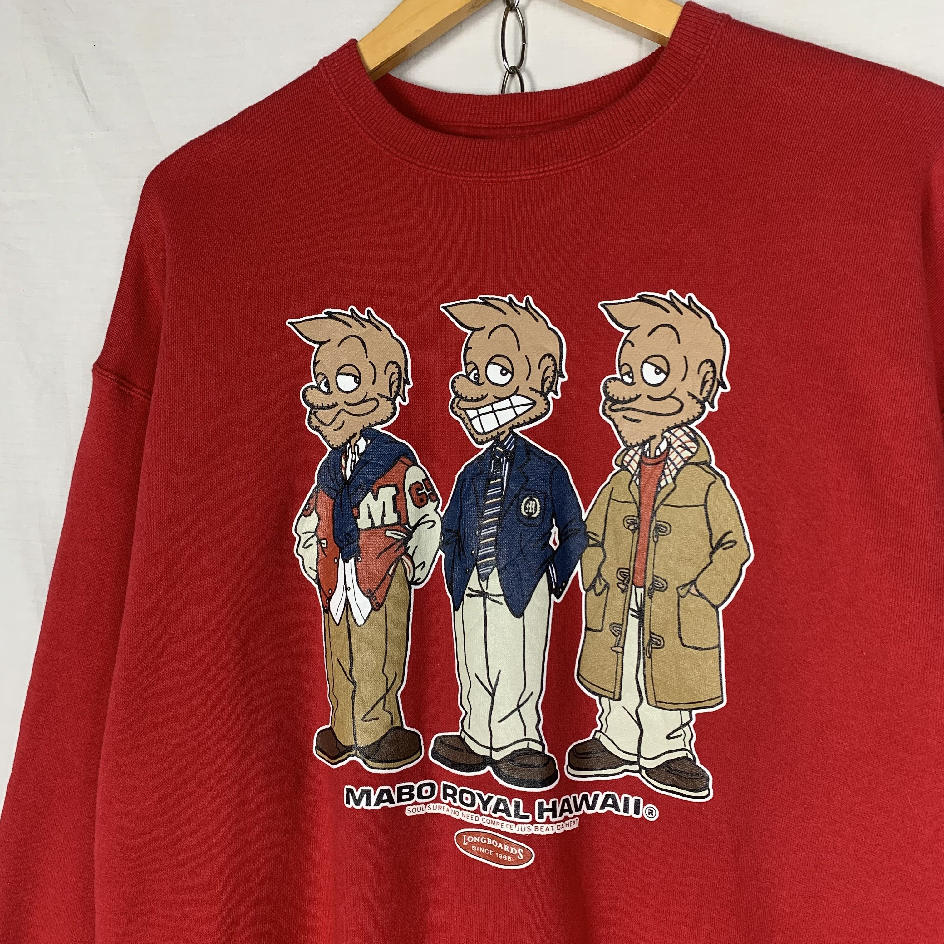 Vintage Mabo Royal Hawaii Longboards Surf Sweatshirt Crewneck Size US L / EU 52-54 / 3 - 3 Thumbnail