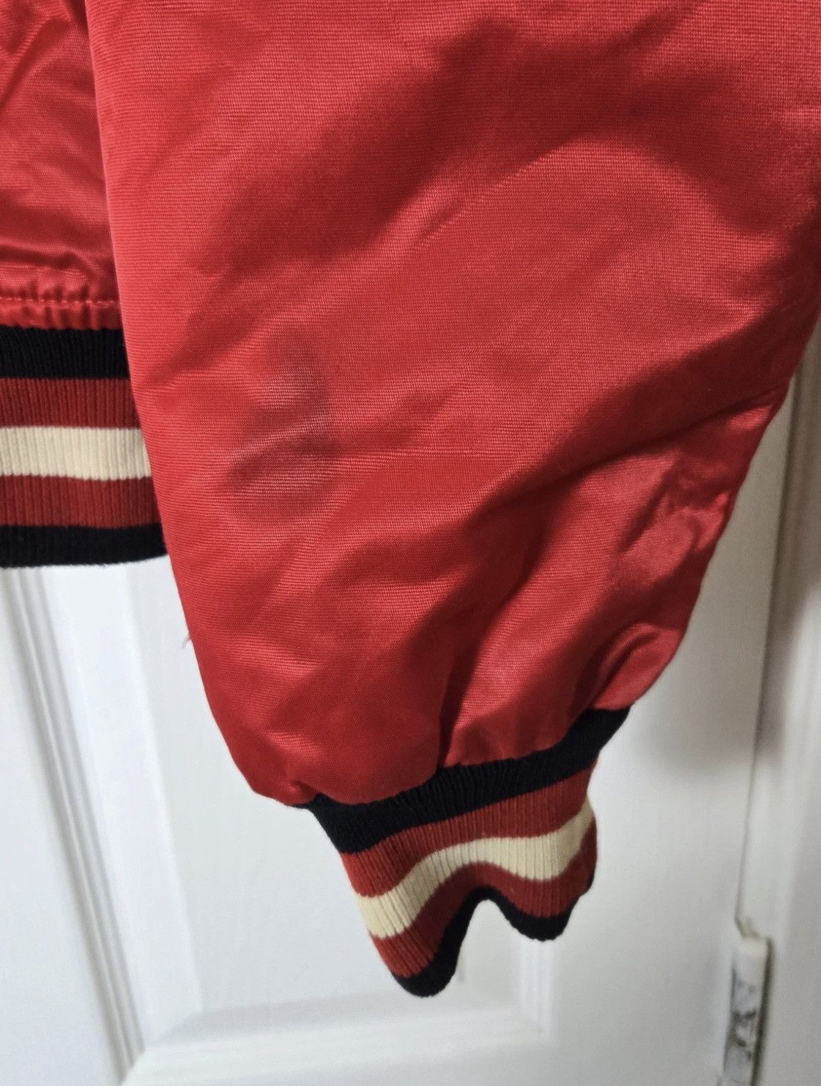 Starter Vintage 90's Starter Chicago Bulls NBA Satin Jacket Large Size US L / EU 52-54 / 3 - 4 Thumbnail